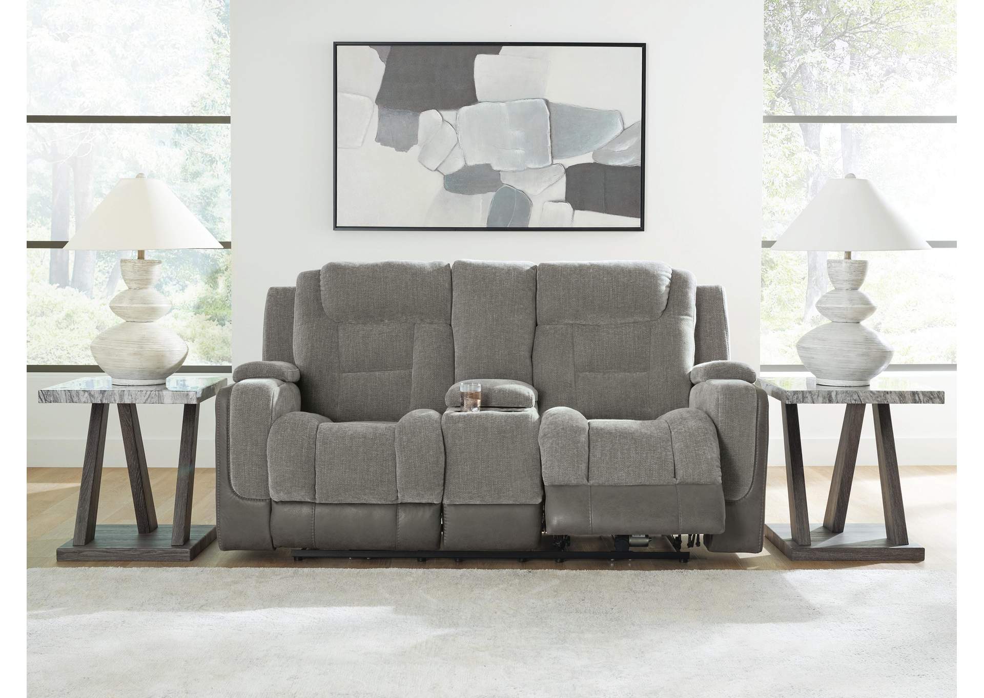 Mixed Motion Power Reclining Loveseat with Console image 6