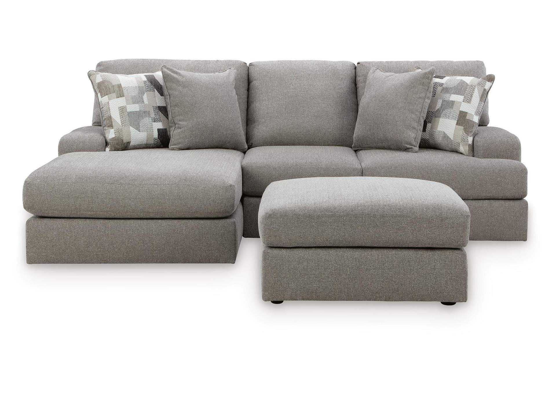 Lindon 2-Piece Sectional with Chaise and Oversized Accent Ottoman image 1