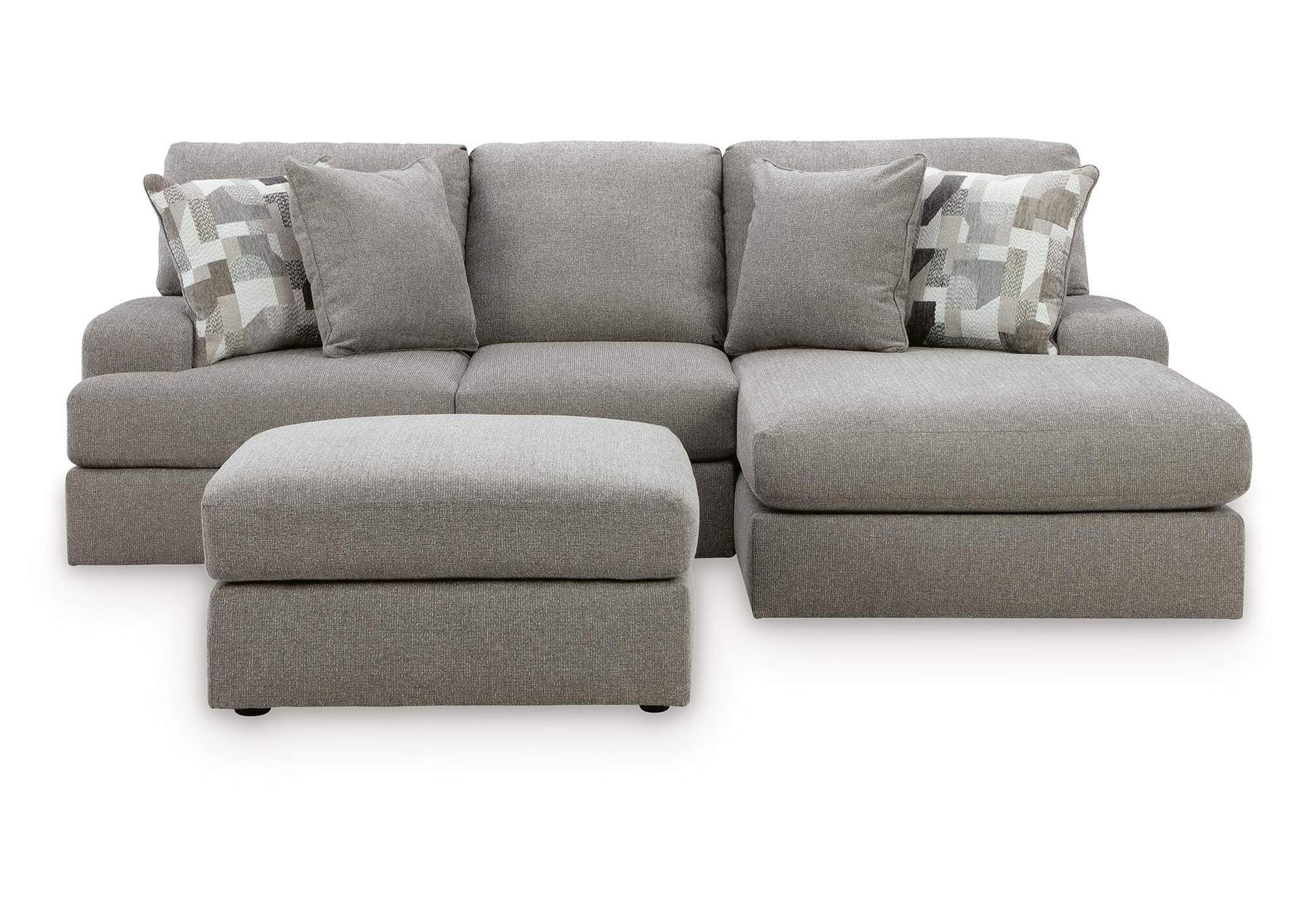 Lindon 2-Piece Sectional with Chaise and Oversized Accent Ottoman image 1