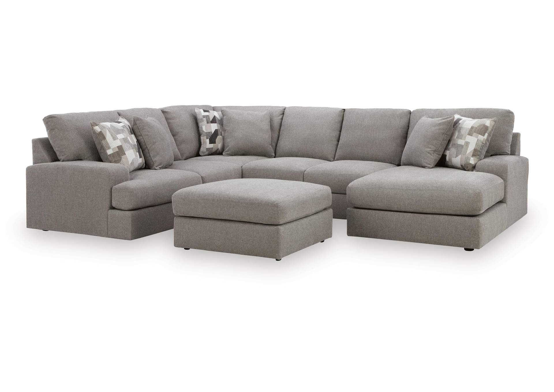 Lindon 3-Piece Sectional with Chaise and Oversized Accent Ottoman image 1