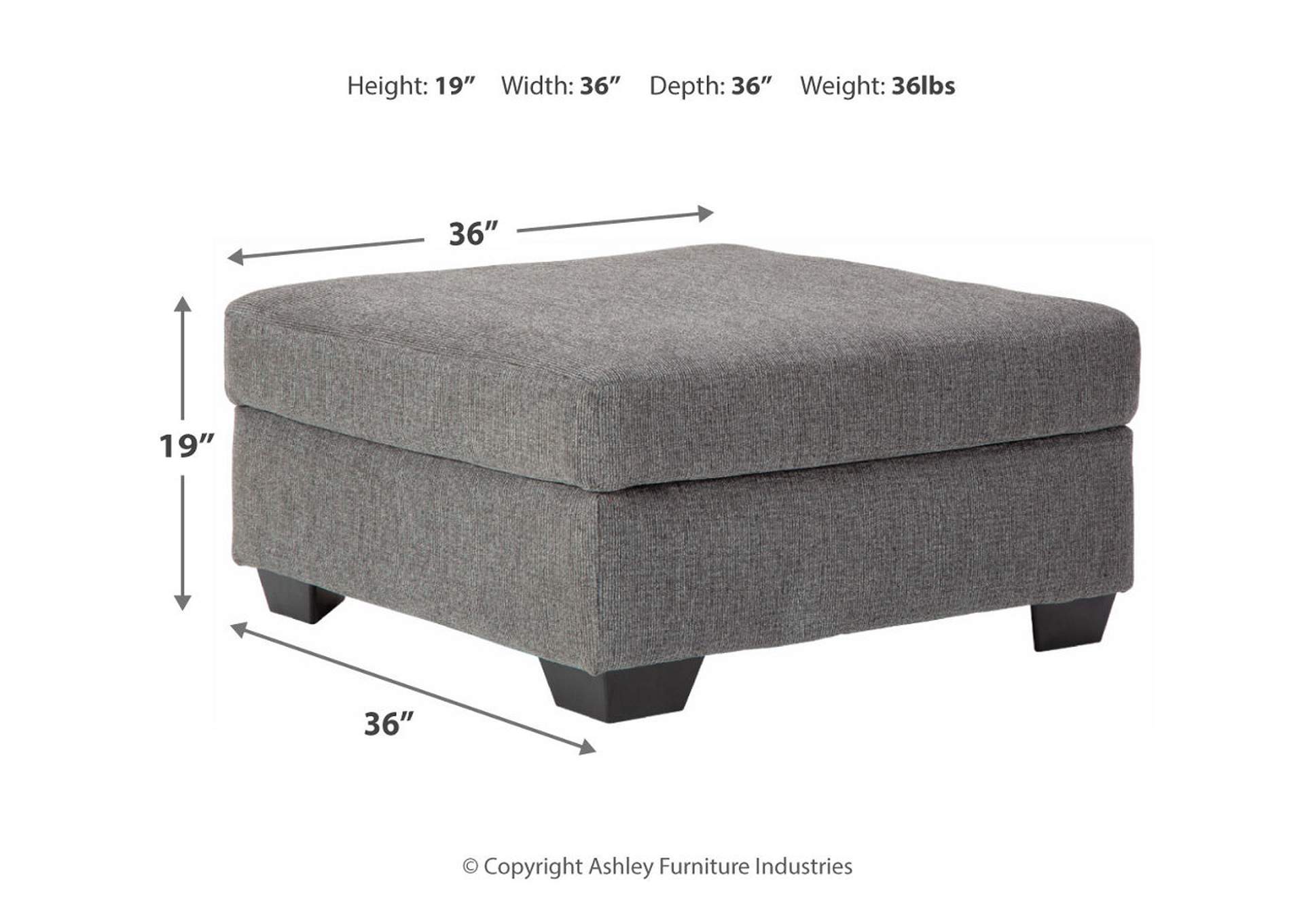 Dalhart Oversized Accent Ottoman image 4