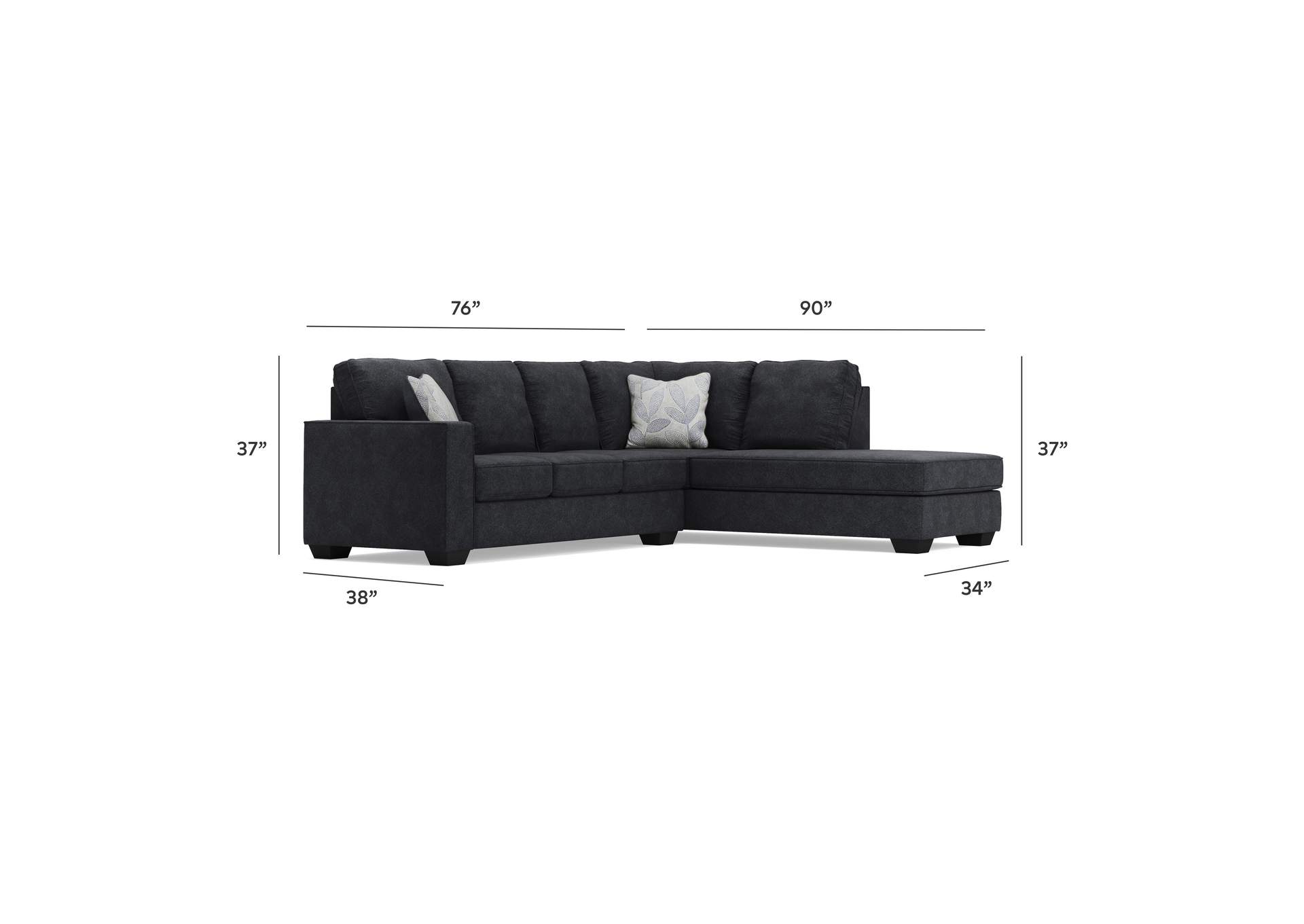 Altari 2-Piece Sleeper Sectional with Chaise image 9
