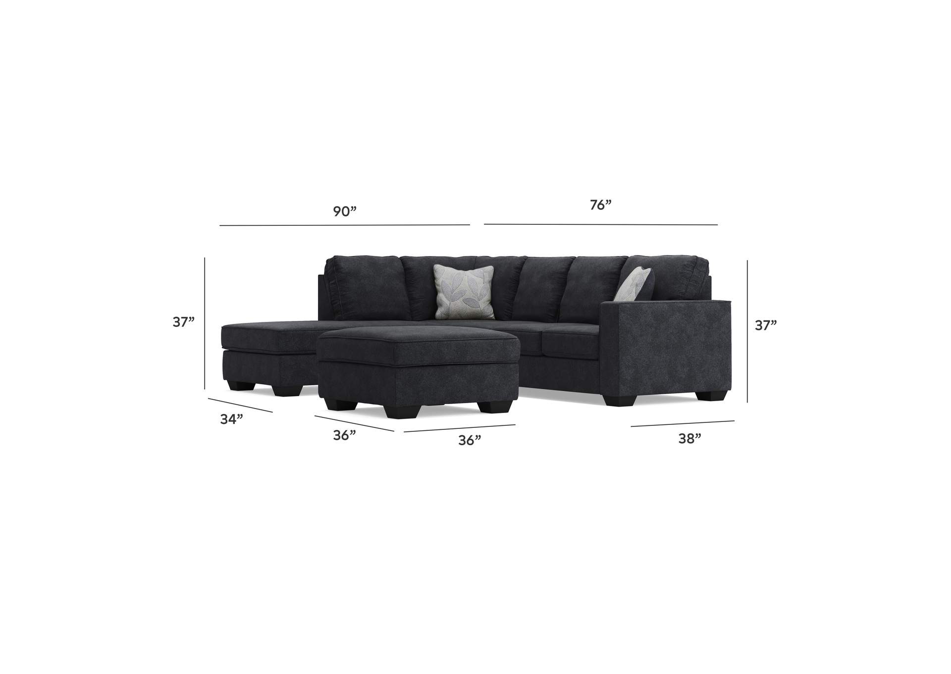 Altari 2-Piece Sleeper Sectional with Ottoman image 12