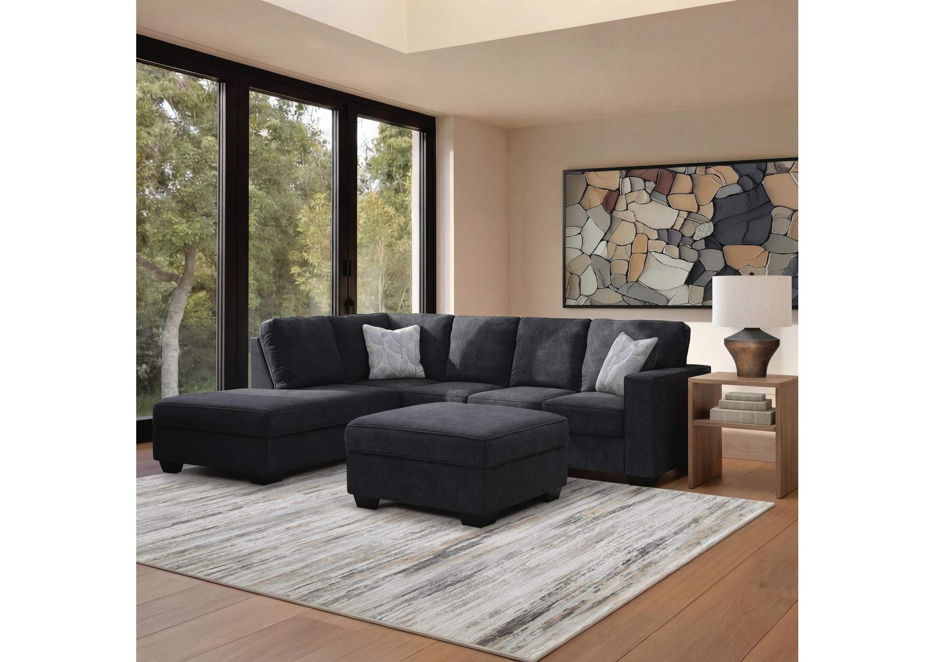 Altari 2-Piece Sleeper Sectional with Ottoman image 3