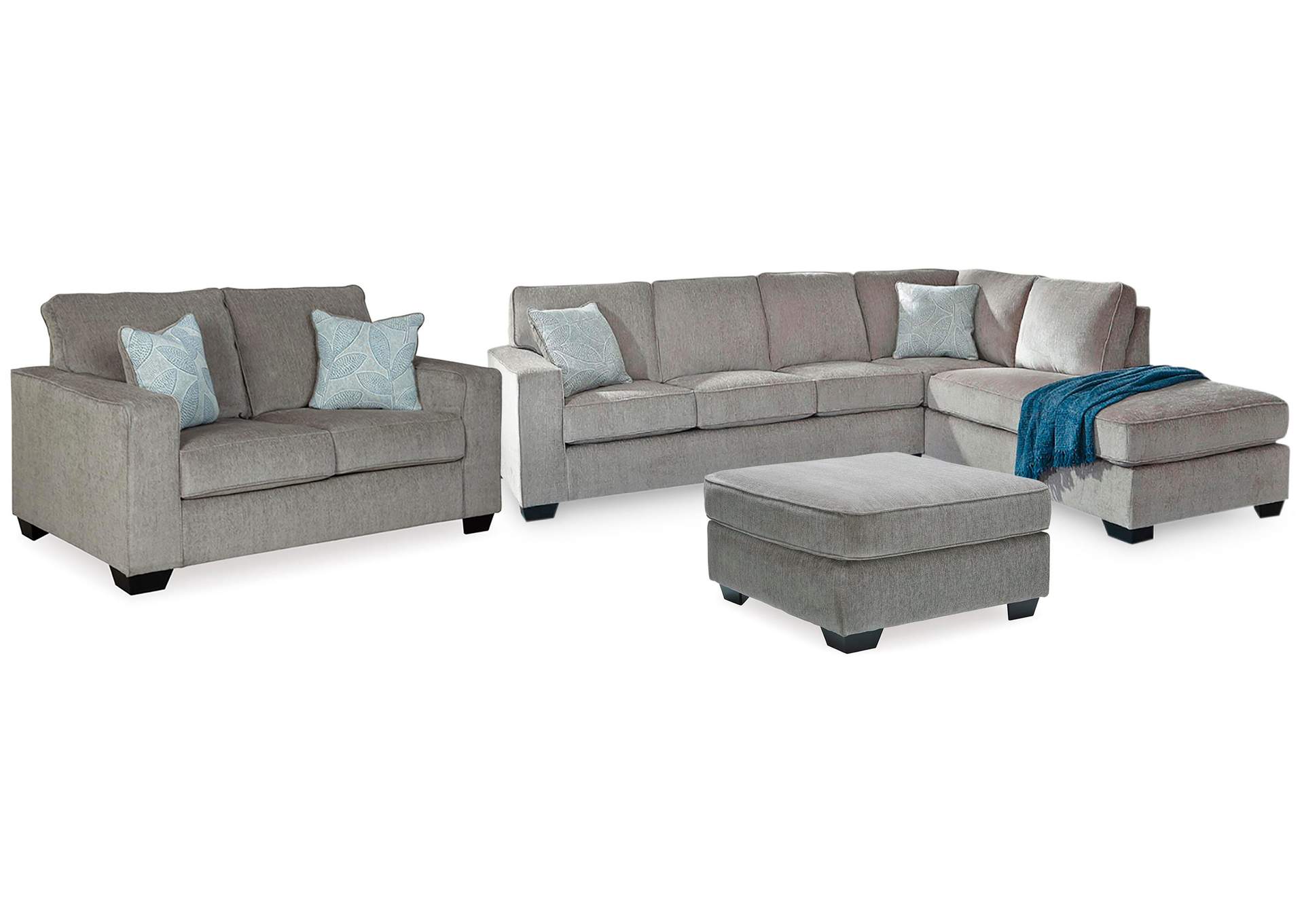 Altari 2-Piece Sleeper Sectional, Loveseat and Ottoman image 1