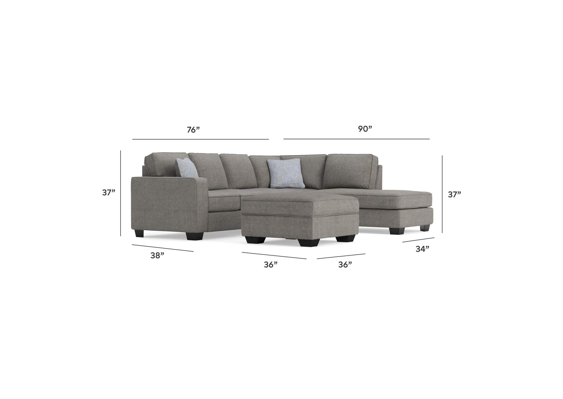 Altari 2-Piece Sleeper Sectional and Ottoman image 8