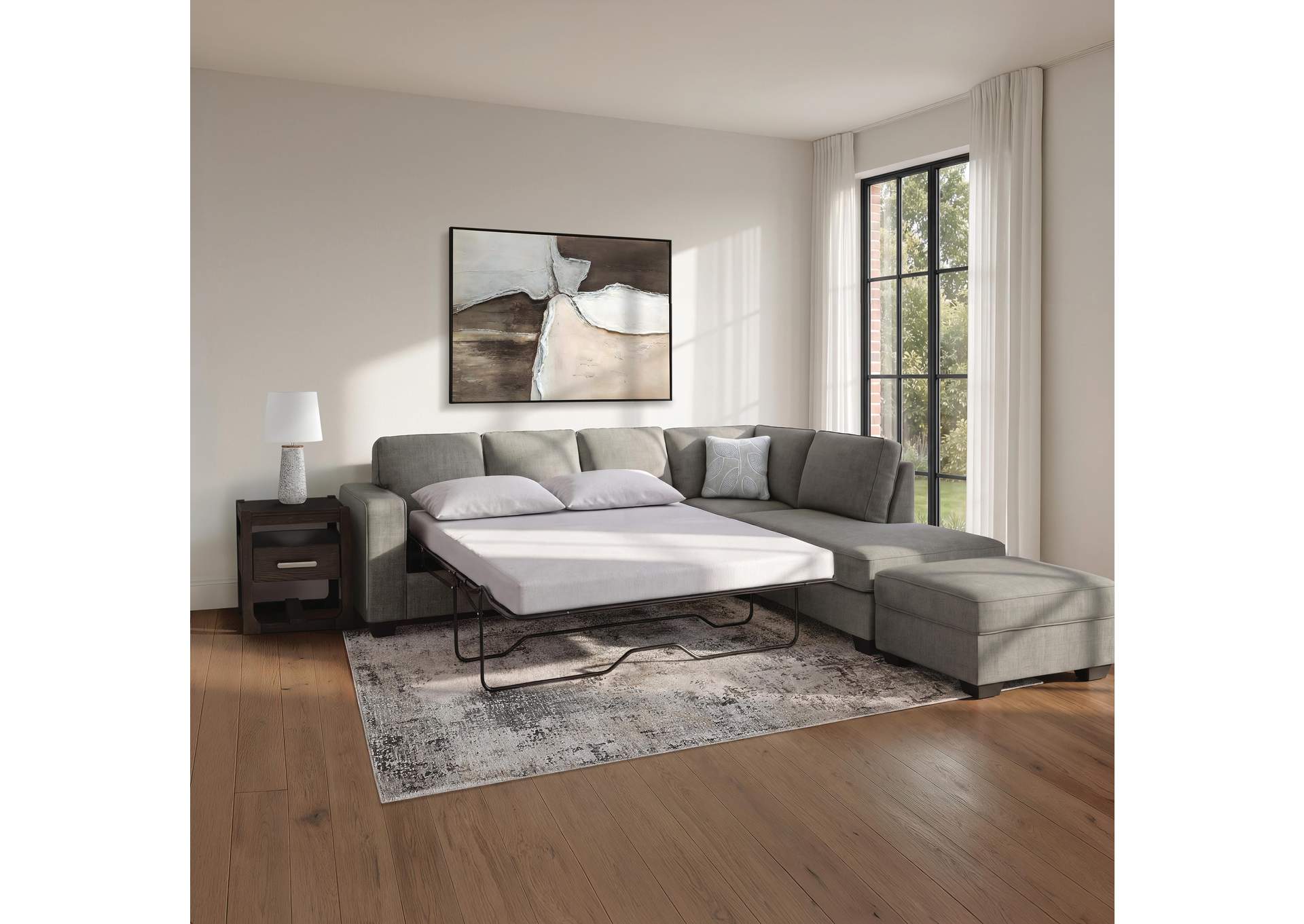 Altari 2-Piece Sleeper Sectional and Ottoman image 4