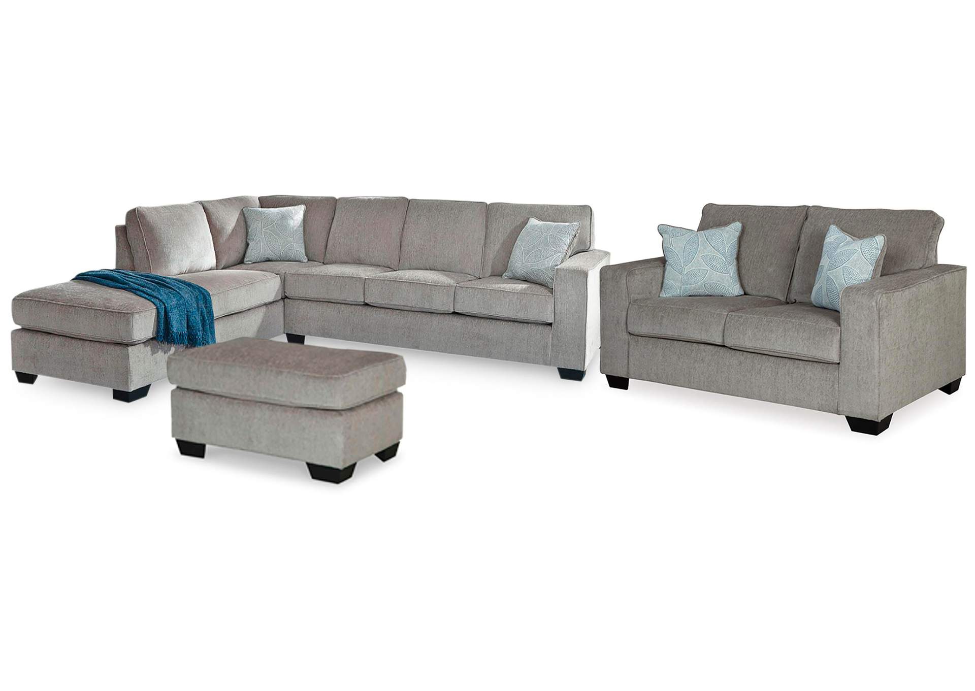 Altari 2-Piece Sectional with Chaise, Loveseat and Ottoman image 1