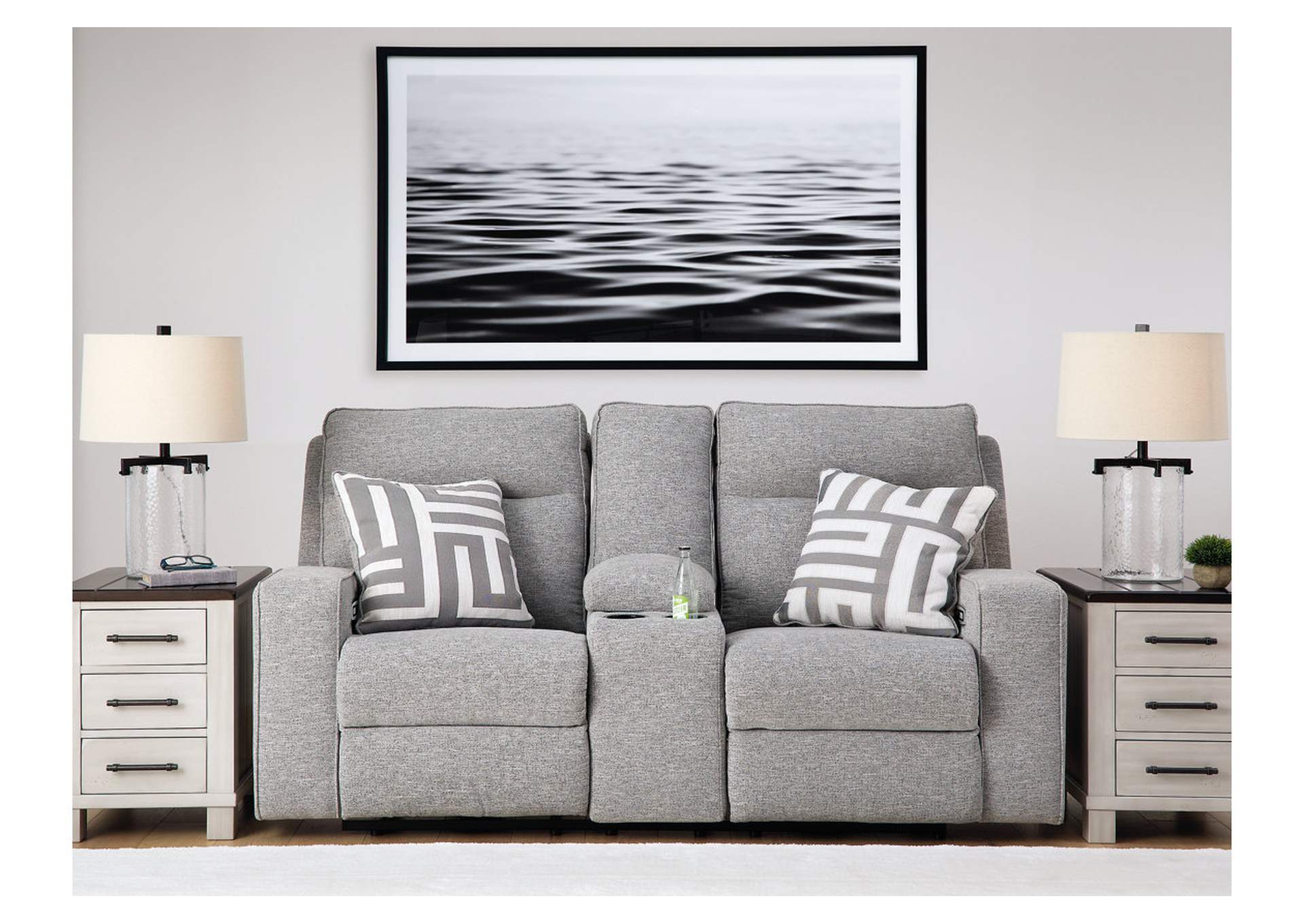 Biscoe Power Reclining Loveseat with Console image 16