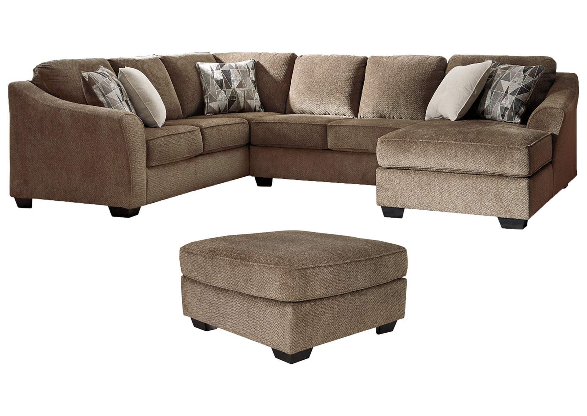 Graftin 3-Piece Sectional with Ottoman