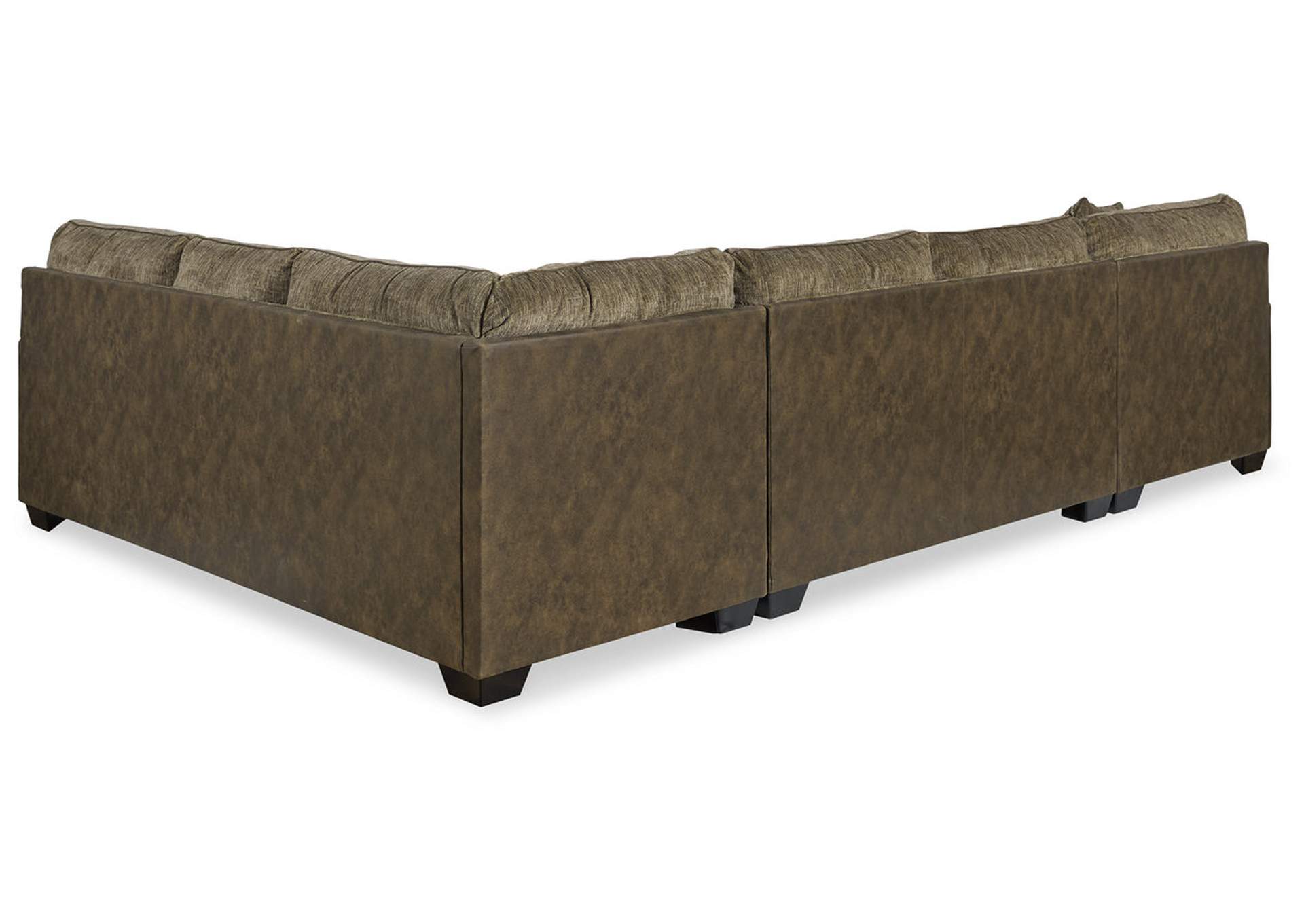 Abalone 3-Piece Sectional with Ottoman