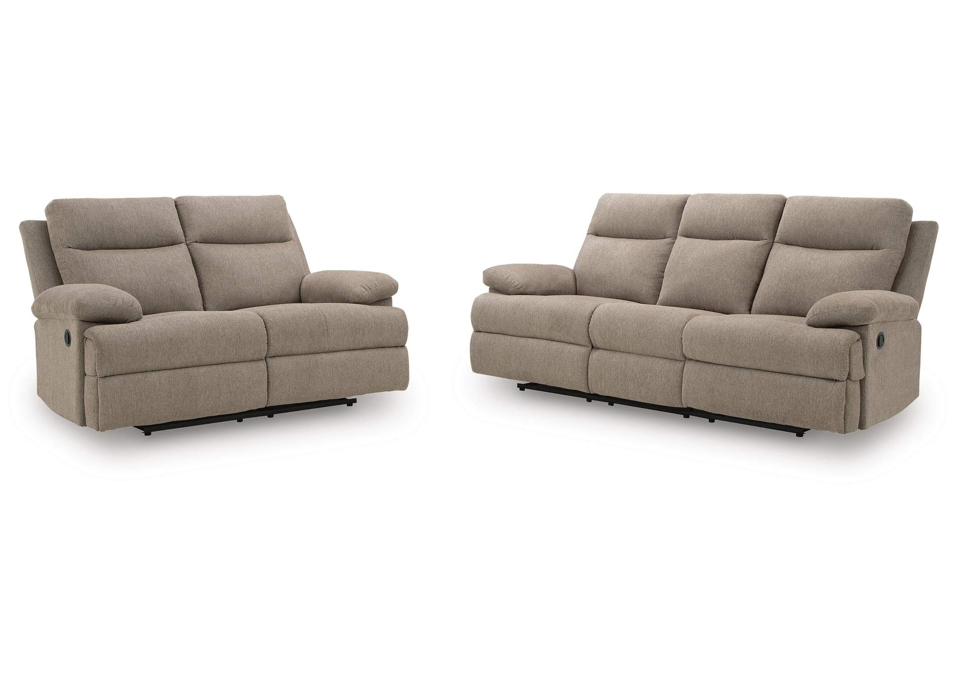 Side-Swipe Reclining Sofa and Loveseat image 1