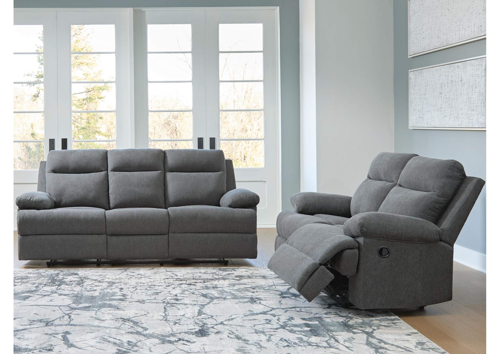 Side-Swipe Reclining Sofa and Loveseat image 2