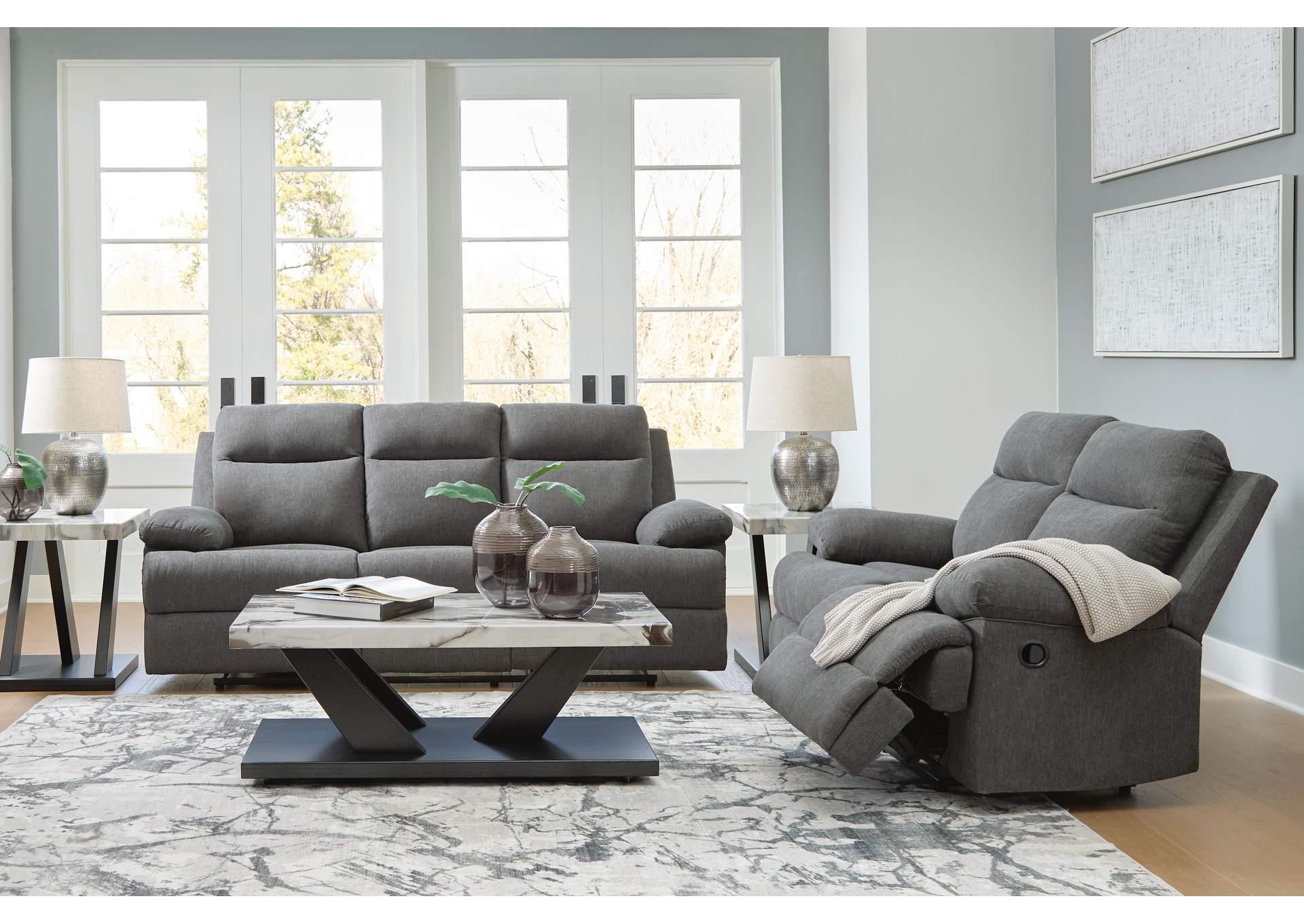 Side-Swipe Reclining Sofa and Loveseat image 3
