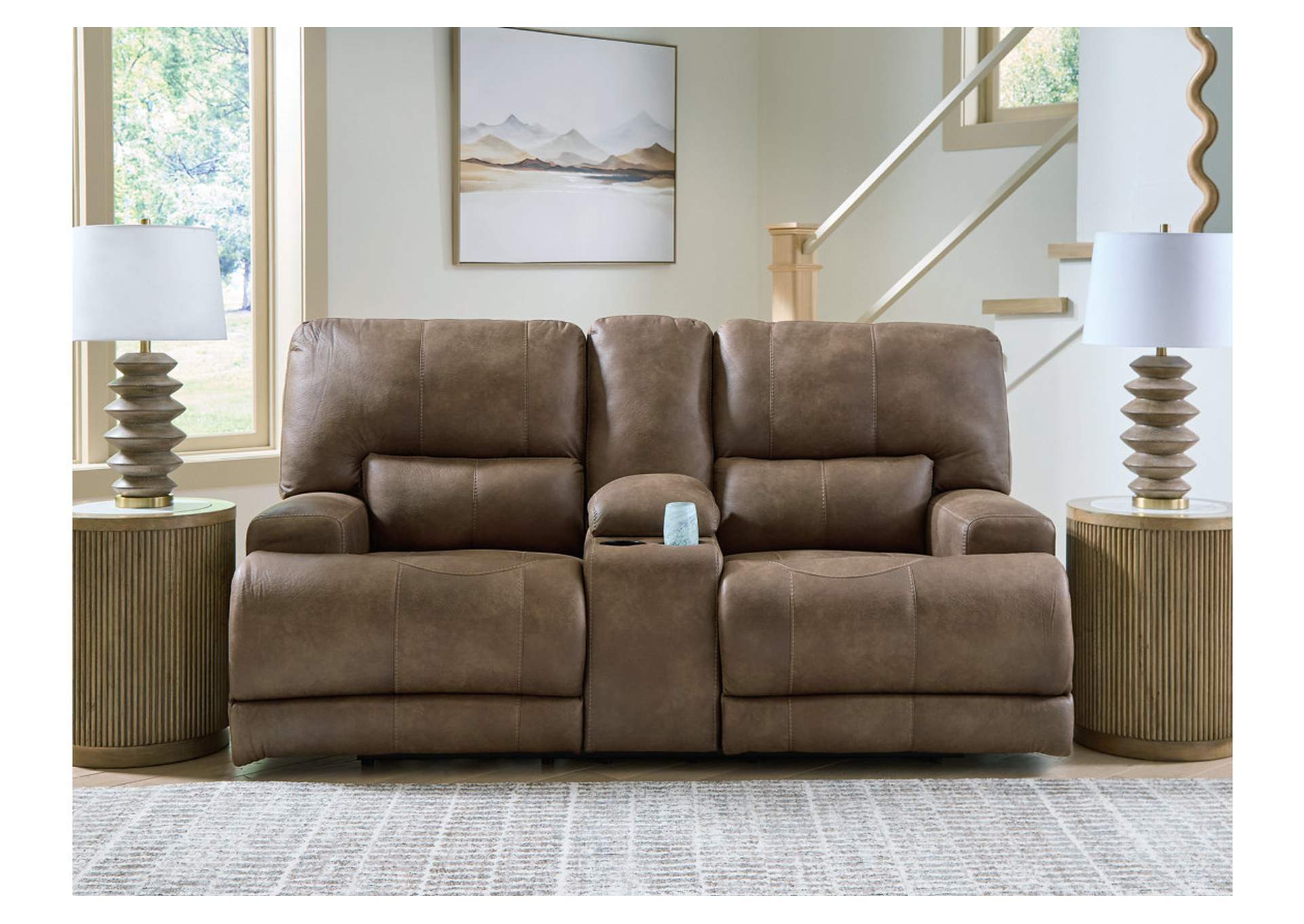 Beckley Place Power Reclining Loveseat with Console image 3