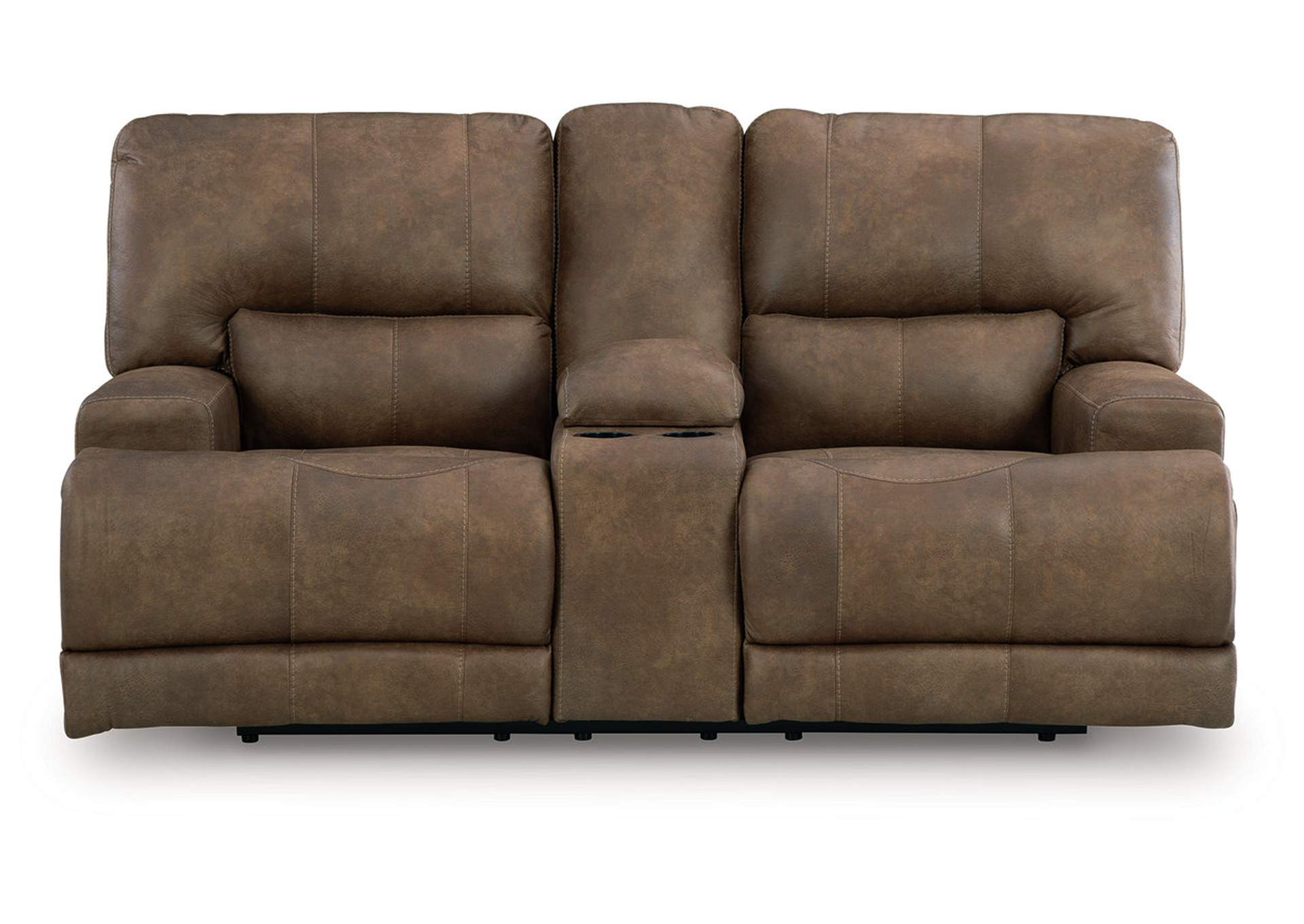 Beckley Place Power Reclining Loveseat with Console image 1