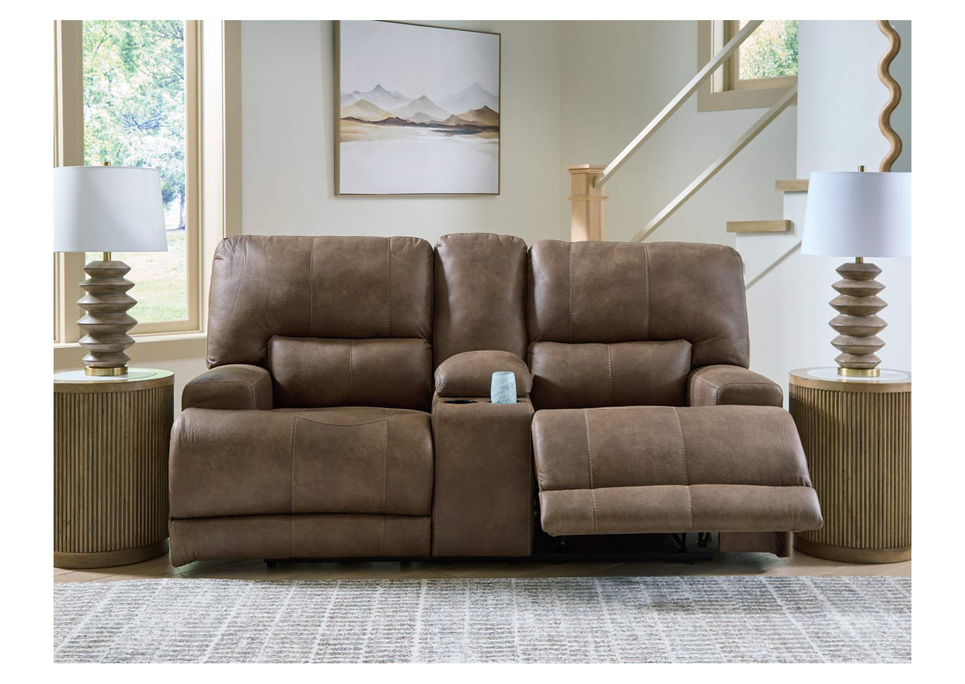 Beckley Place Power Reclining Loveseat with Console image 6