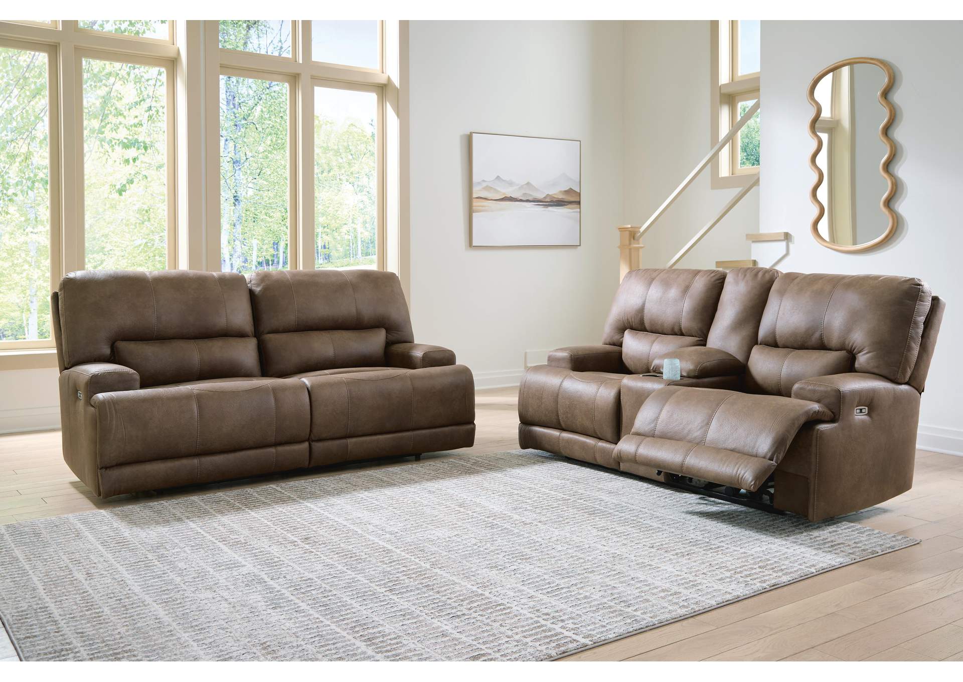 Beckley Place Power Reclining Sofa and Loveseat image 2