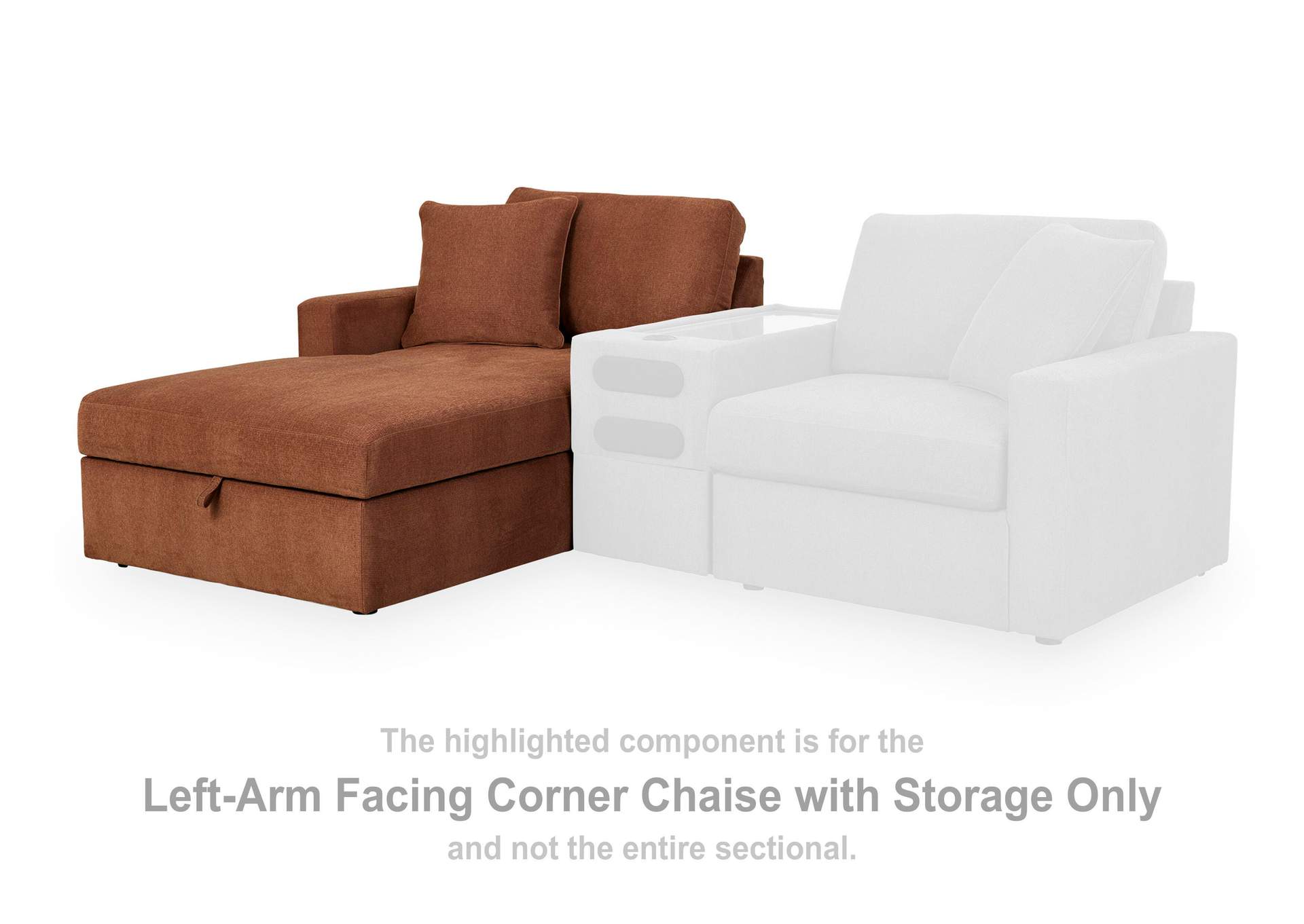 Modmax 4-Piece Sectional with Storage Chaise image 1