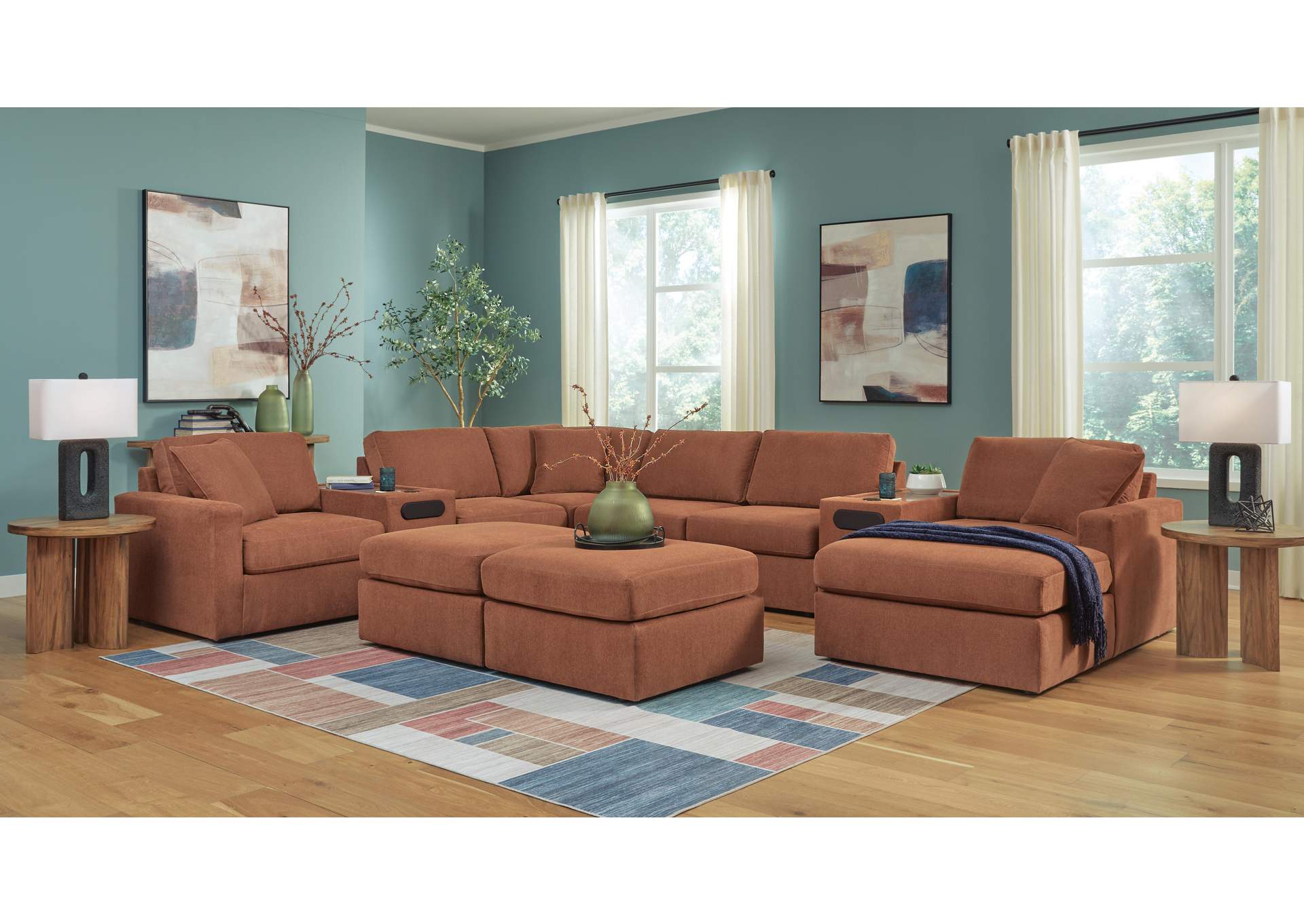 Modmax 6-Piece Sectional with Ottoman image 7