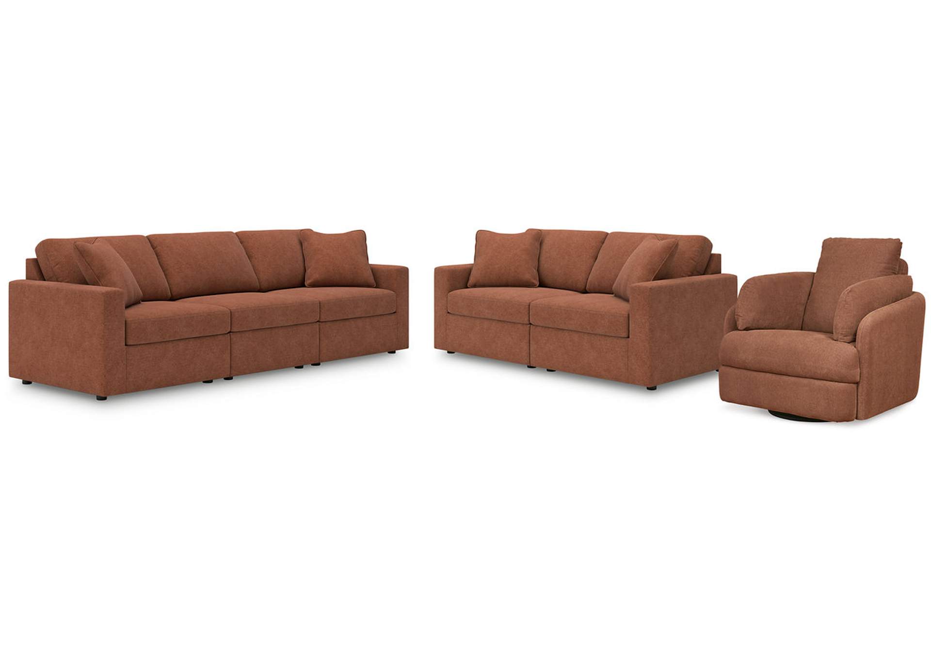 Pillar Peak Sectional Sofa, Loveseat and Recliner
