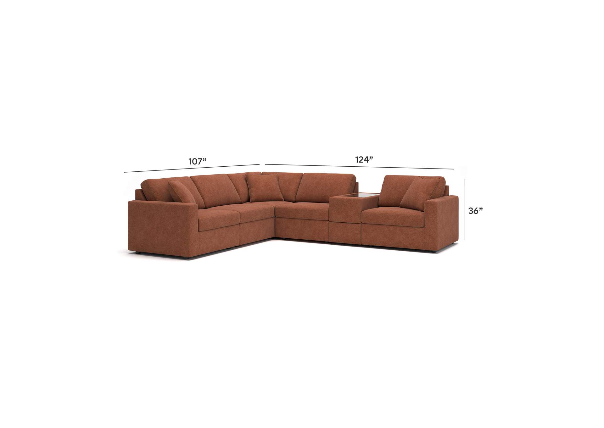 Modmax 6-Piece Sectional image 10