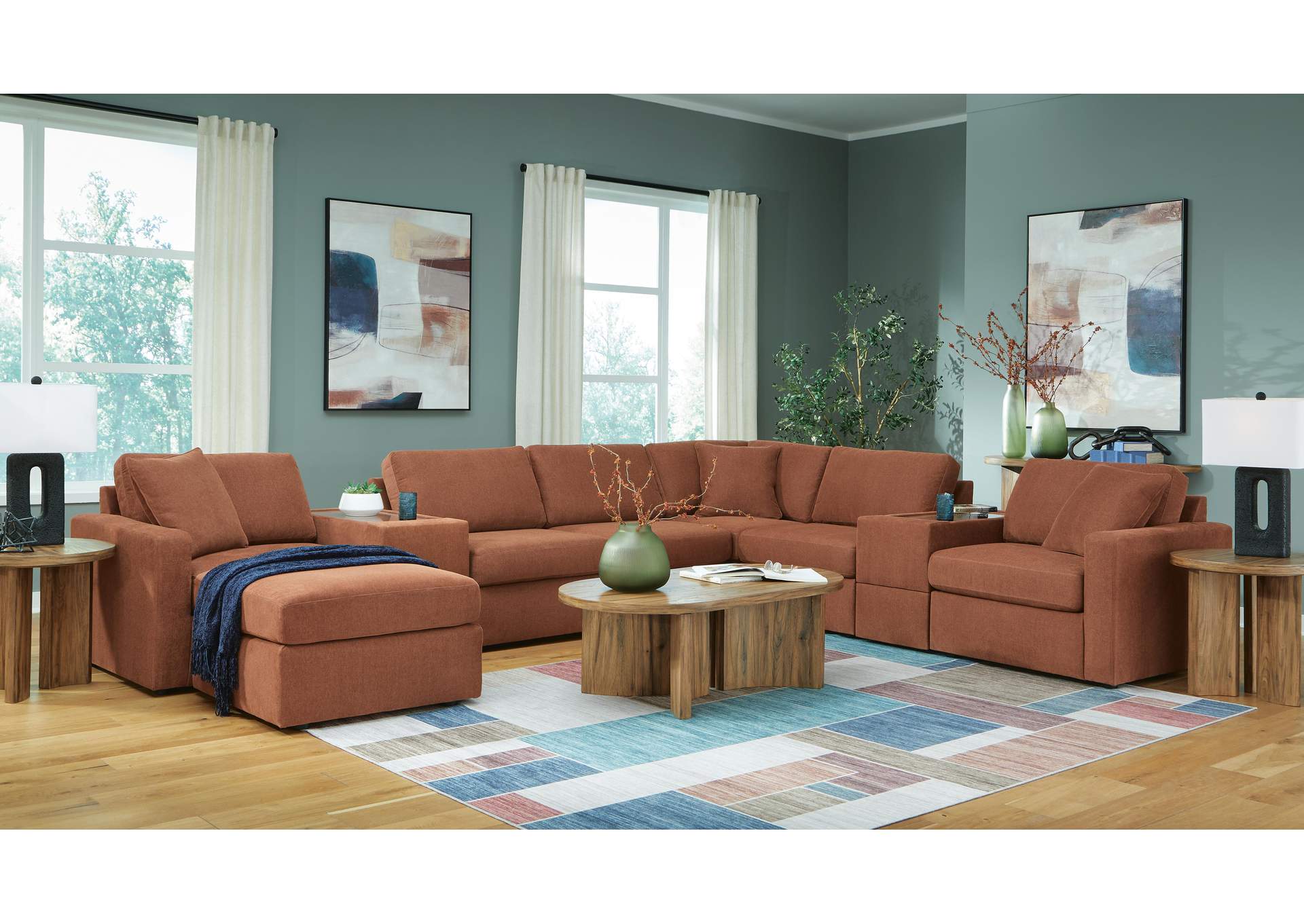Modmax 6-Piece Sectional with Ottoman image 6