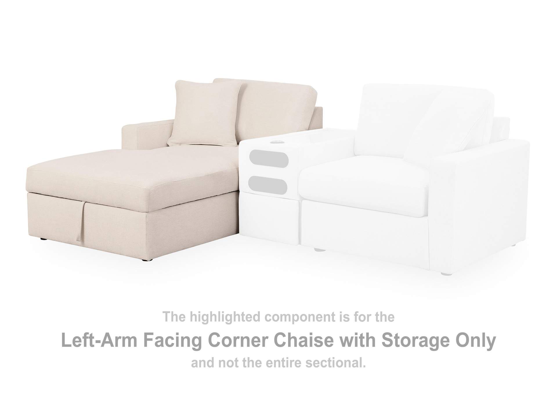 Modmax 4-Piece Sectional with Storage Chaise image 1