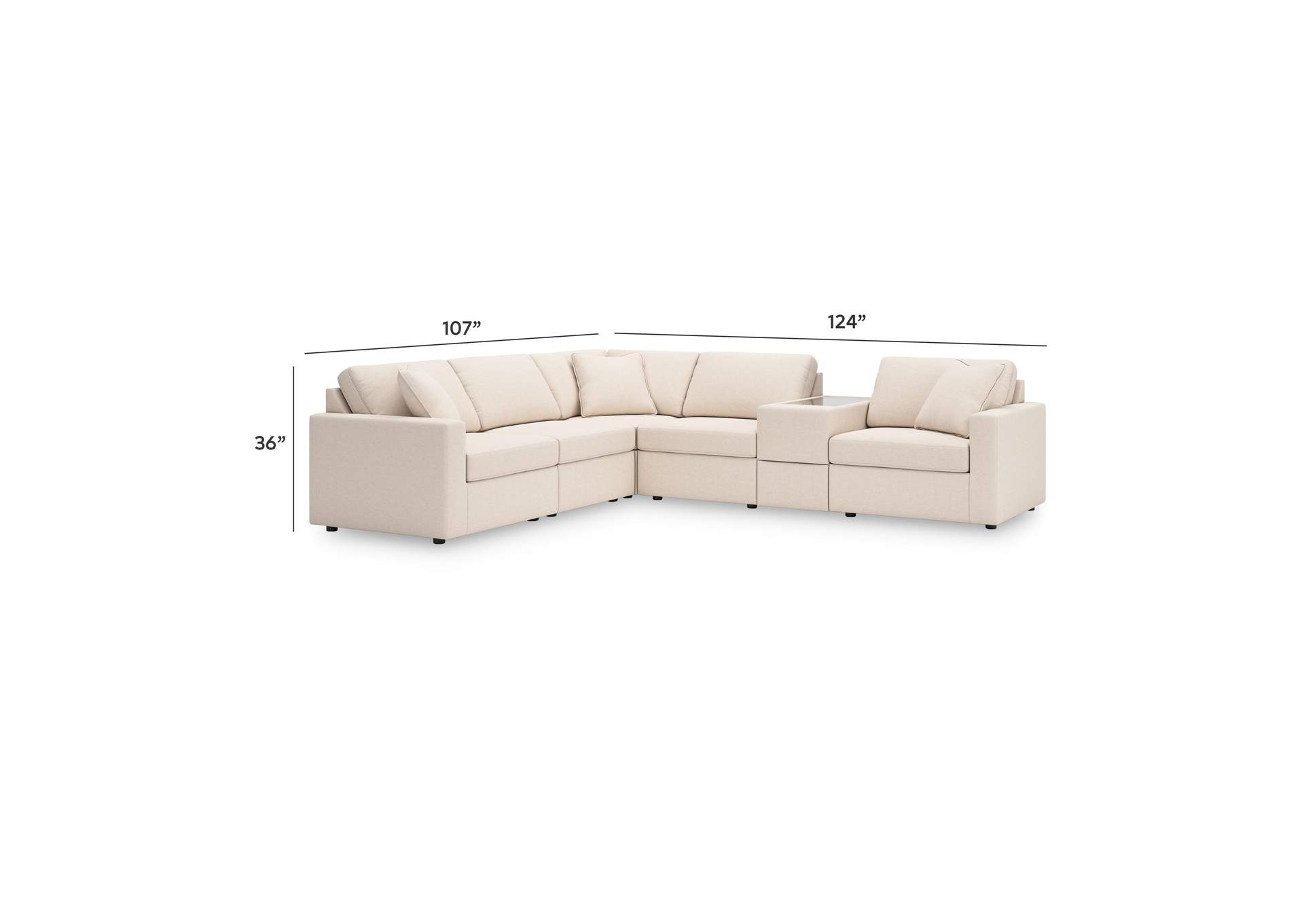 Modmax 6-Piece Sectional image 10