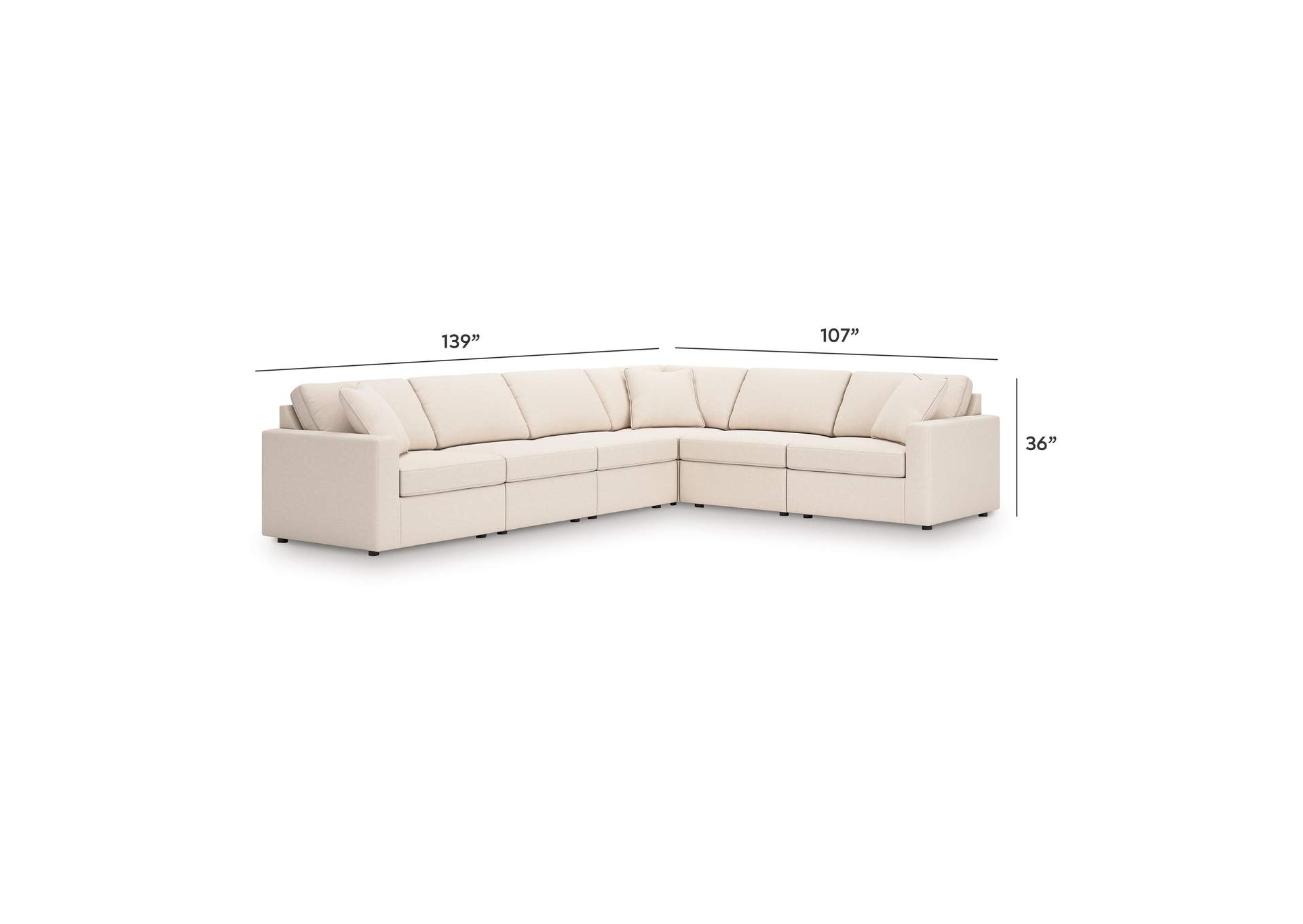 Modmax 6-Piece Sectional image 3