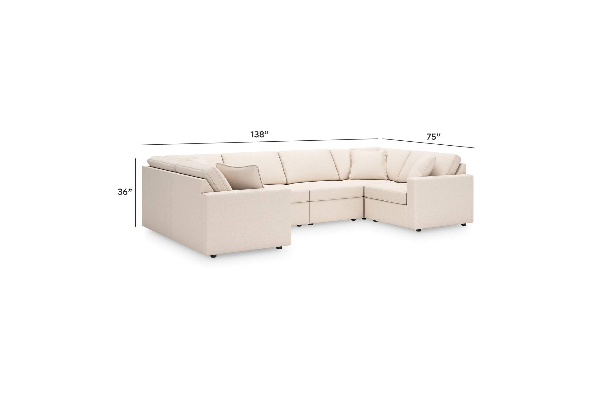 Modmax 6-Piece Sectional image 5