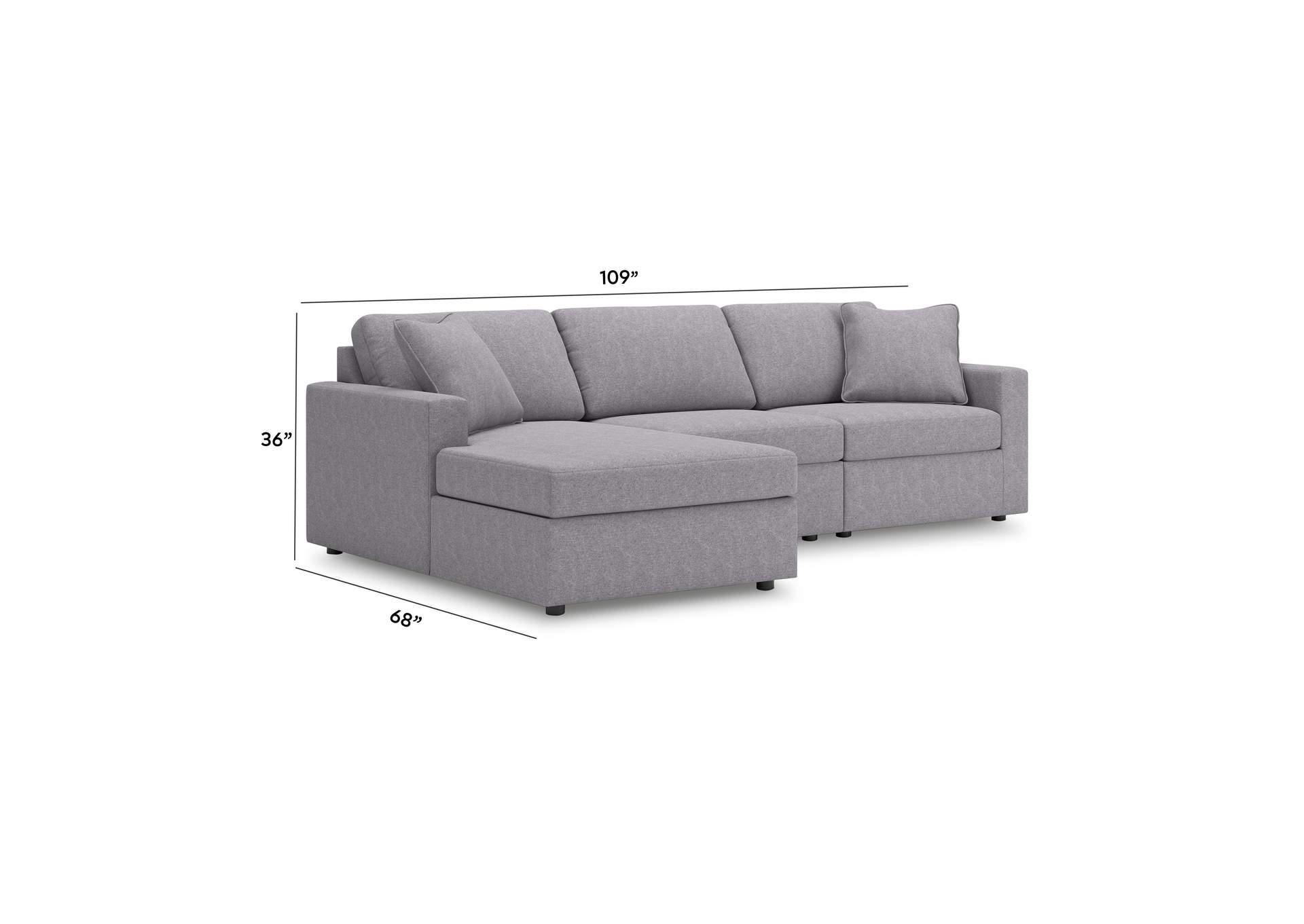 Modmax 3-Piece Sectional with Chaise image 3