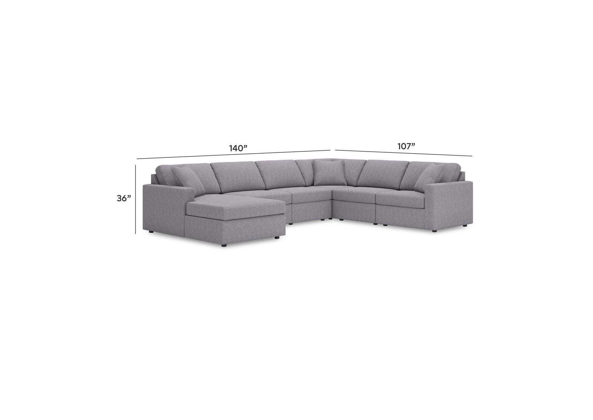 Modmax 6-Piece Sectional image 3