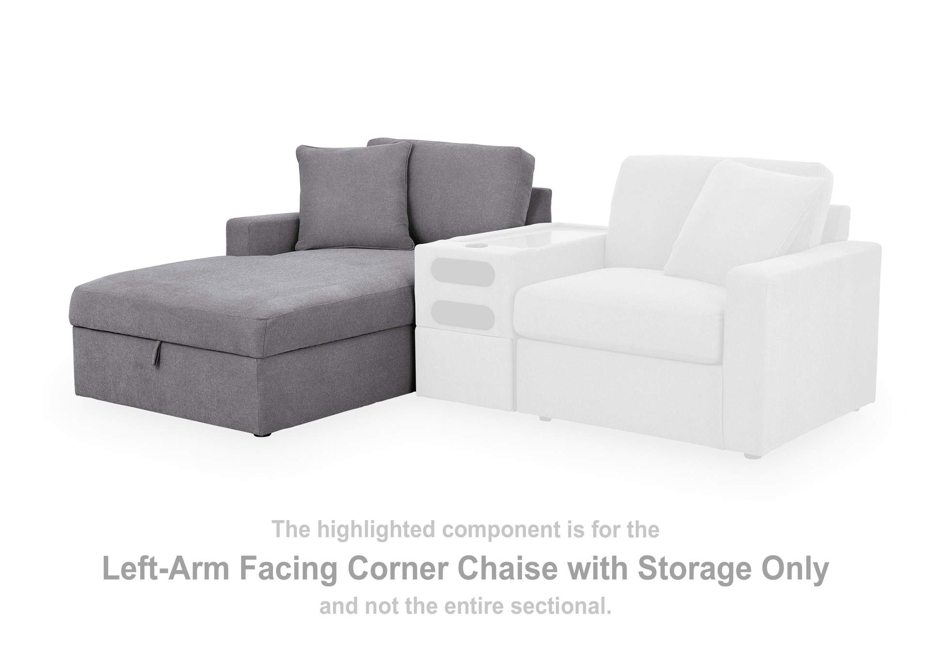Modmax 6-Piece Sectional with Storage Chaise image 1