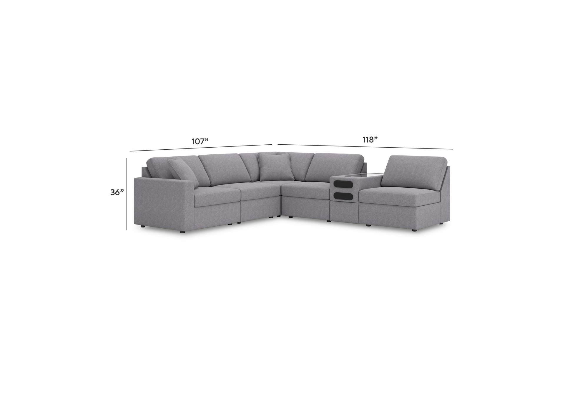 Modmax 6-Piece Sectional image 3