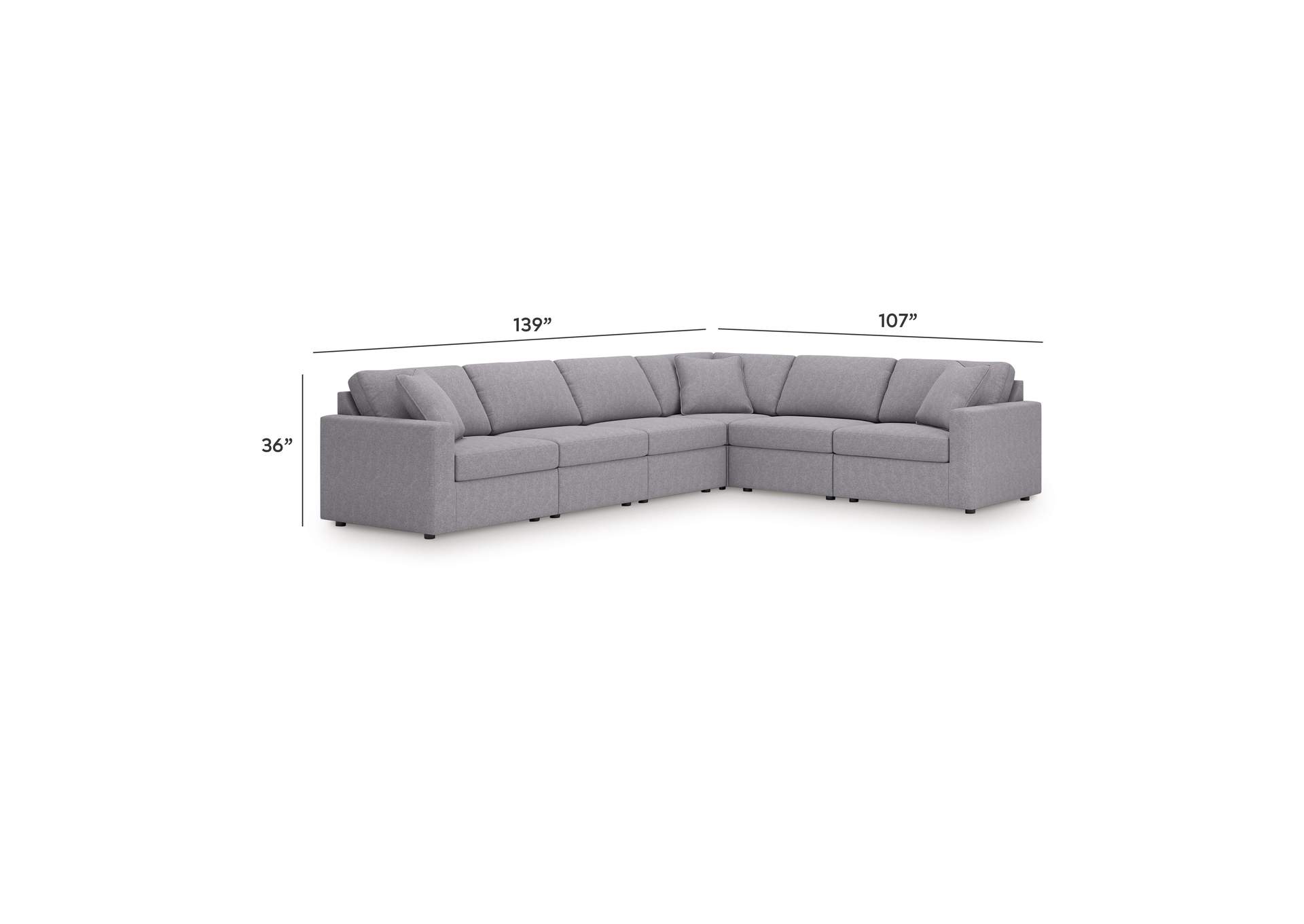 Modmax 6-Piece Sectional image 3