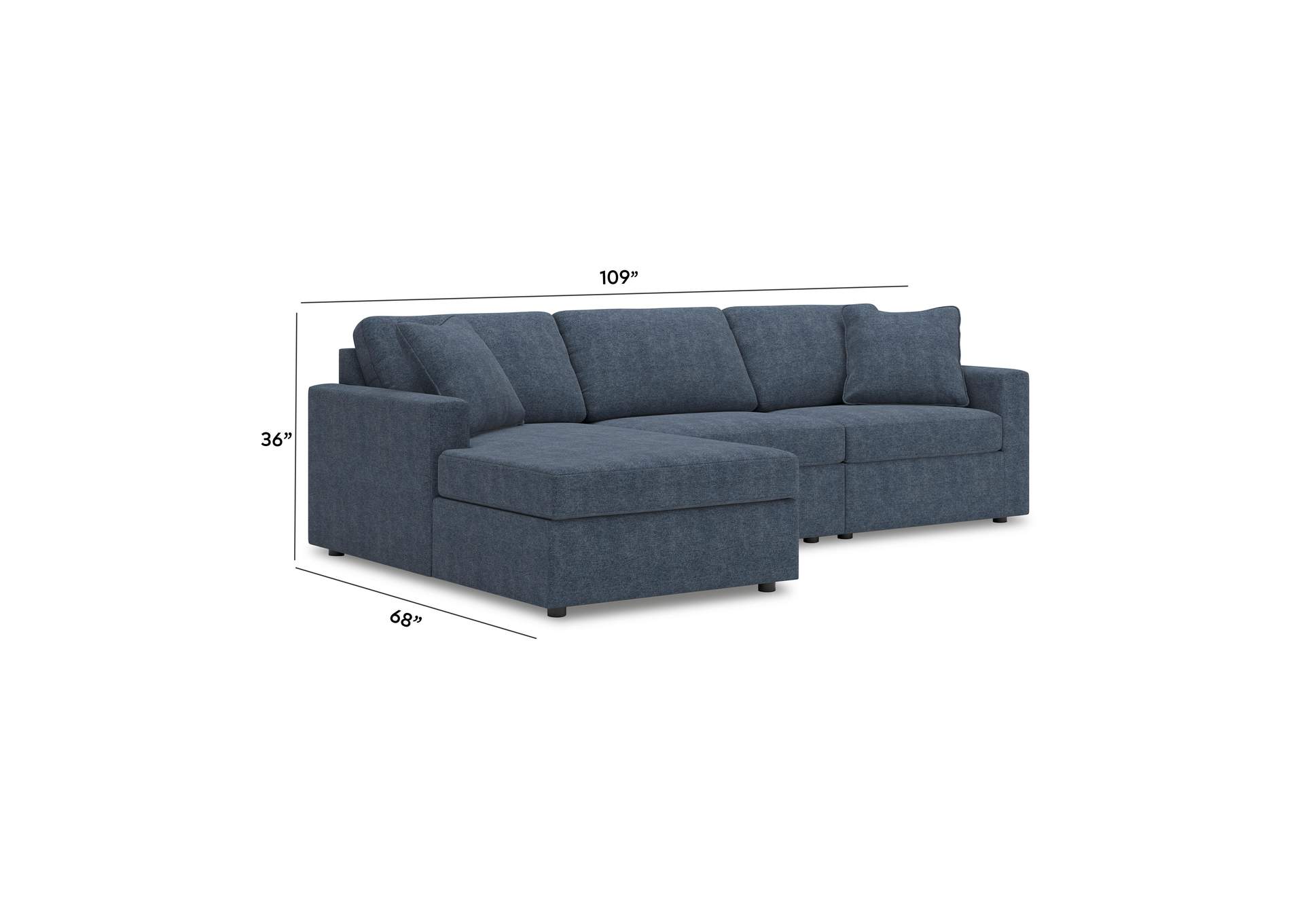 Modmax 3-Piece Sectional with Chaise image 2