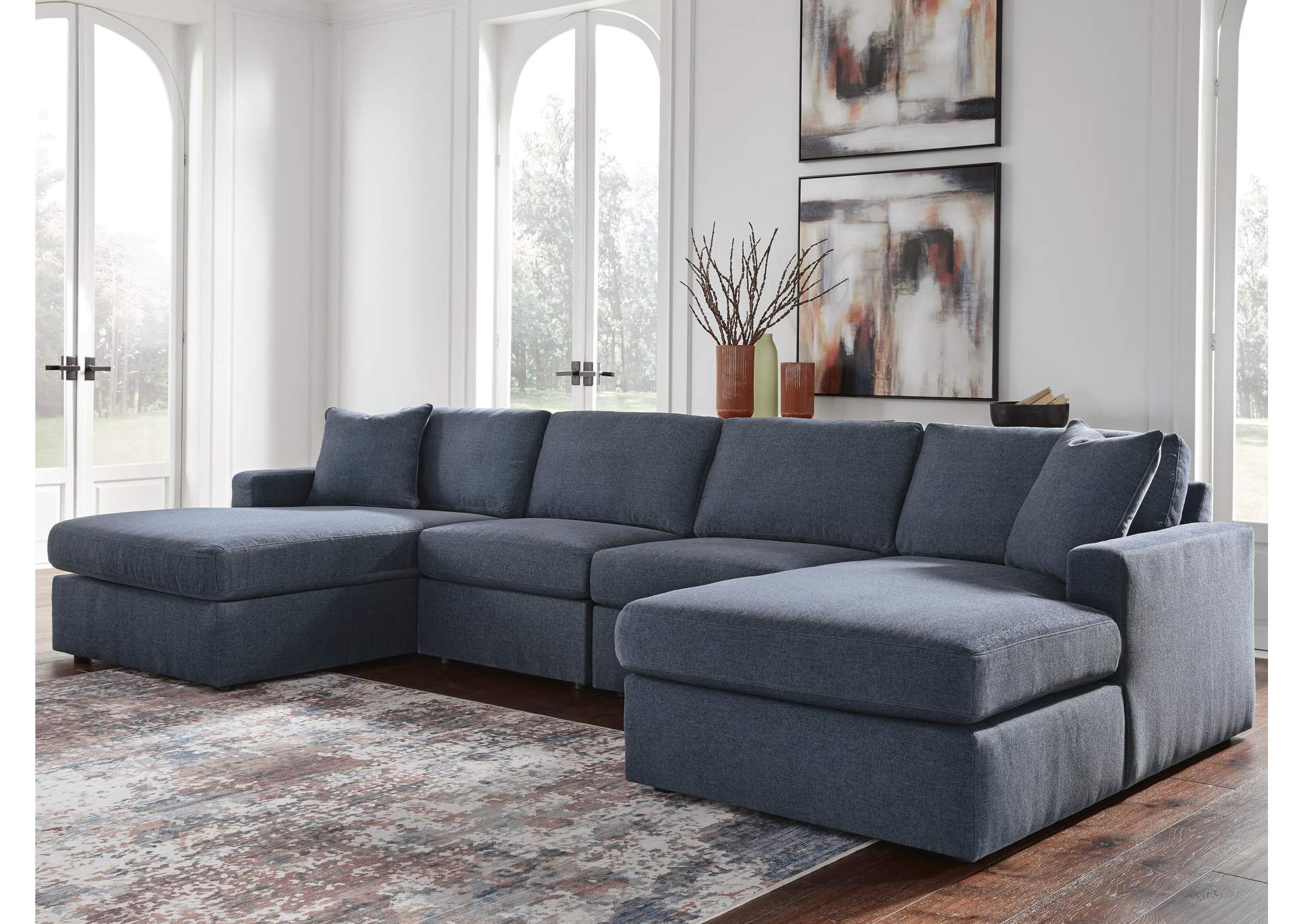 Modmax 4-Piece Double Storage Chaise Sectional image 1