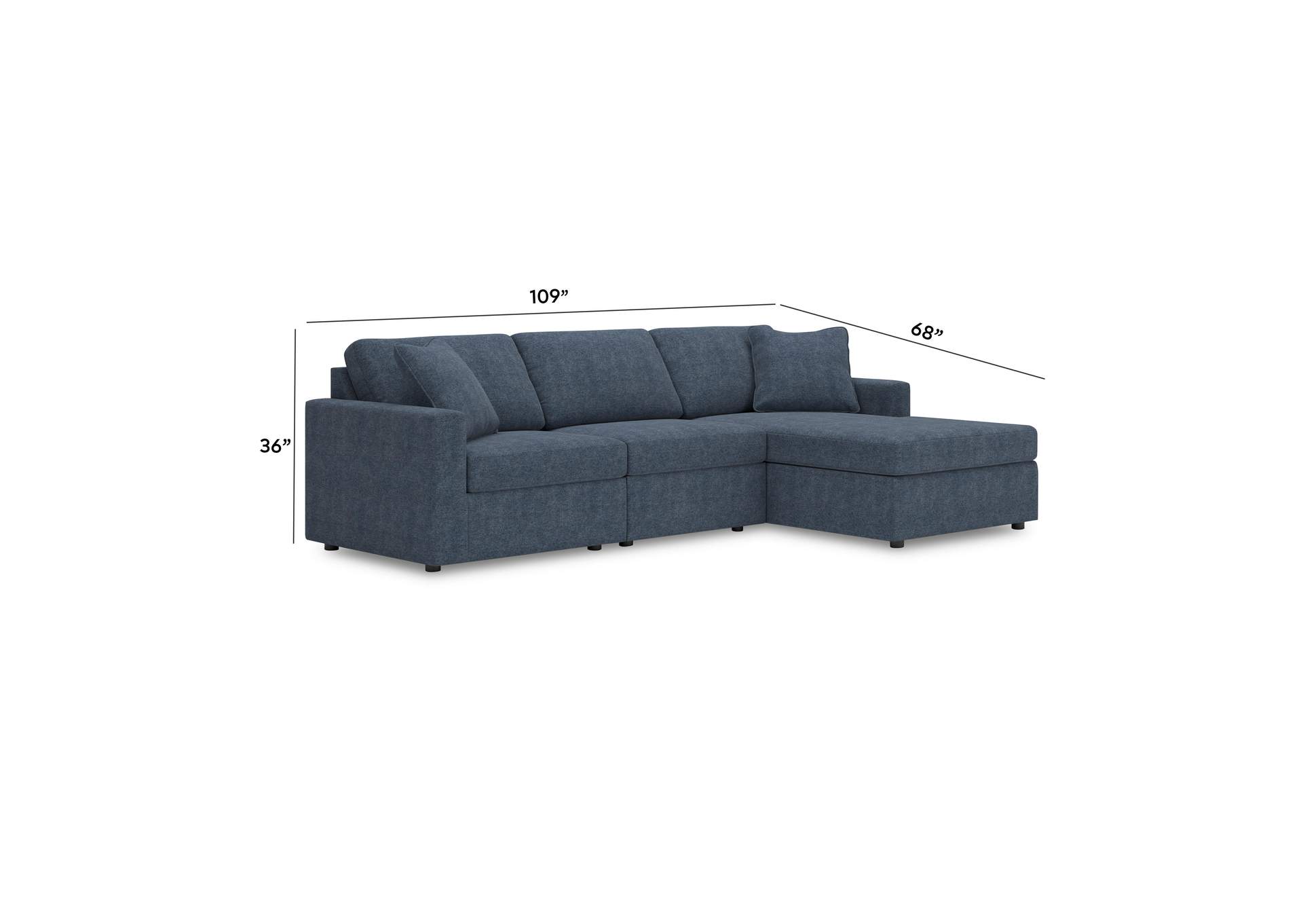 Modmax 3-Piece Sectional with Chaise image 3