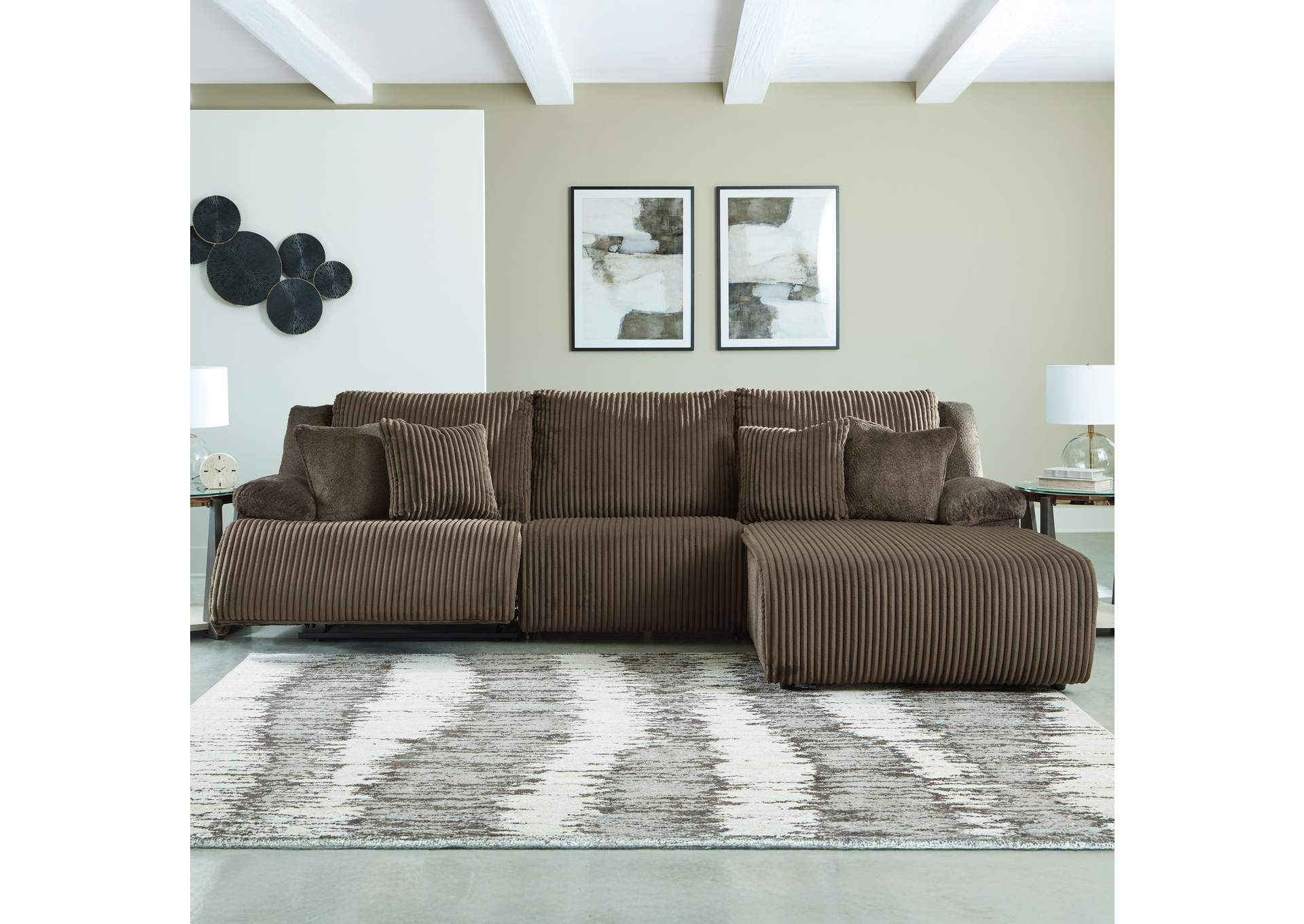 Top Tier 3-Piece Reclining Sectional Sofa Chaise image 3