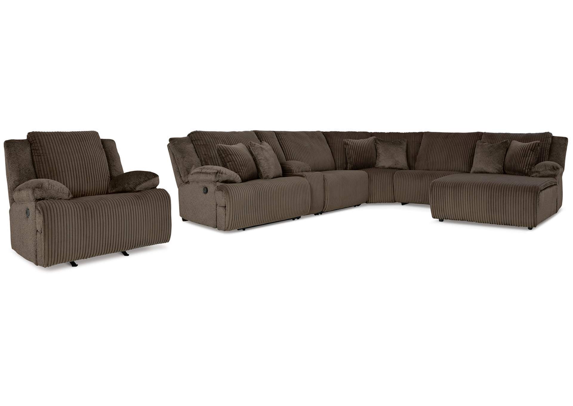 Top Tier 6-Piece Sectional with Recliner