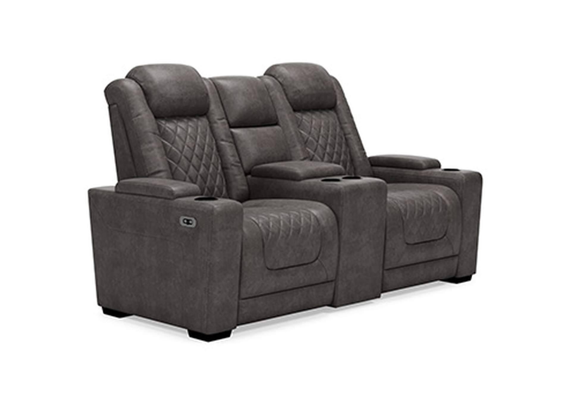 HyllMont Power Reclining Loveseat with Console