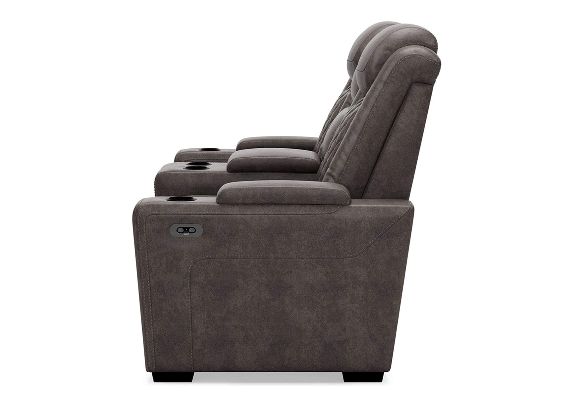HyllMont Power Reclining Loveseat with Console