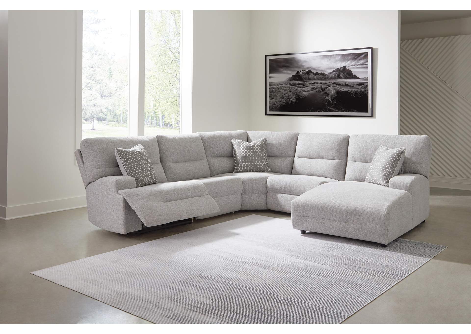 Acklen Place 5-Piece Power Reclining Sectional with Chaise image 1