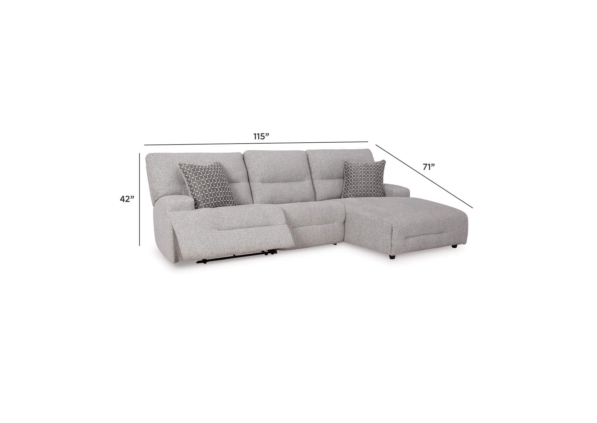Acklen Place 3-Piece Power Reclining Sectional image 9