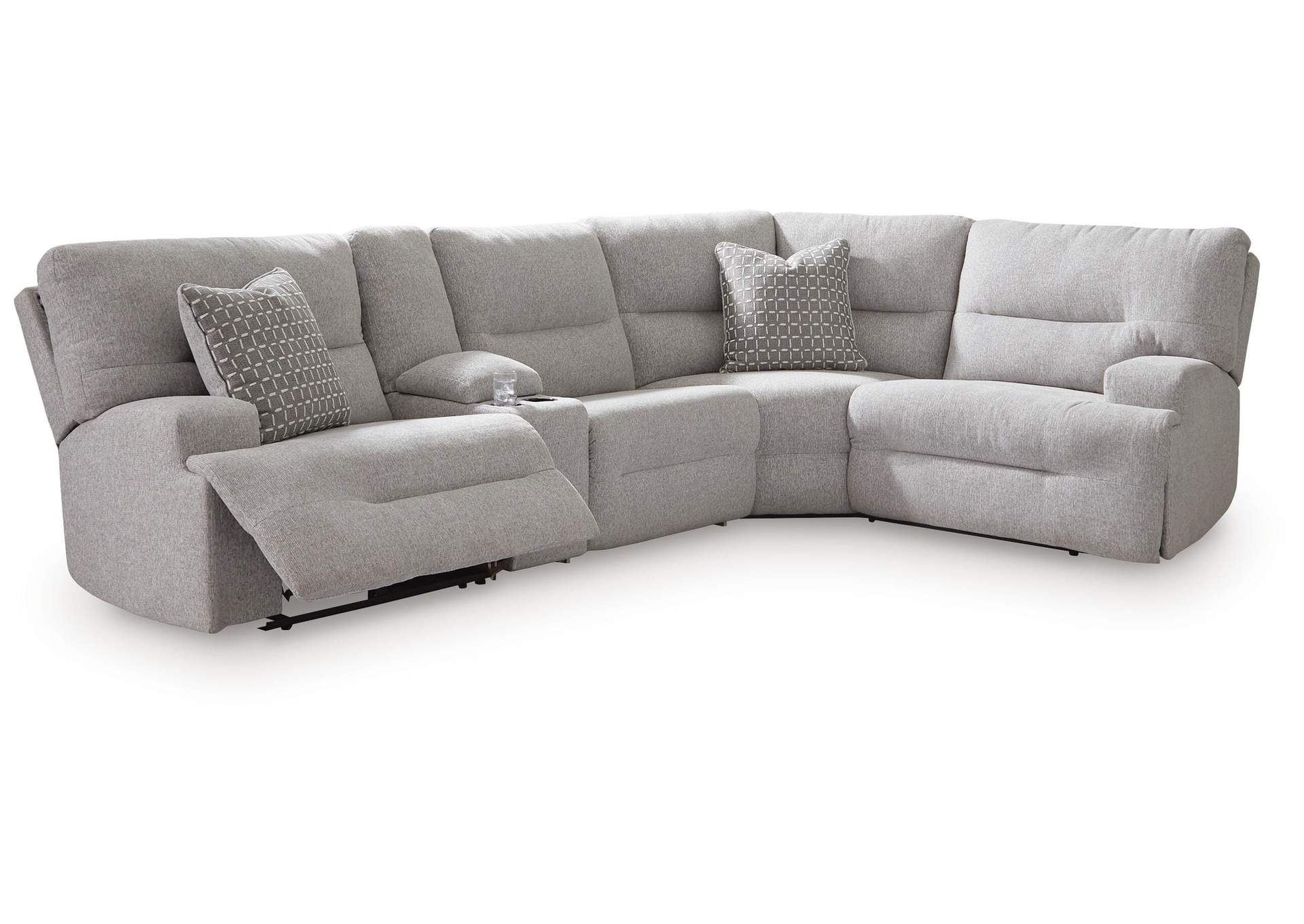 Acklen Place 5-Piece Power Reclining Sectional with Storage Console image 1