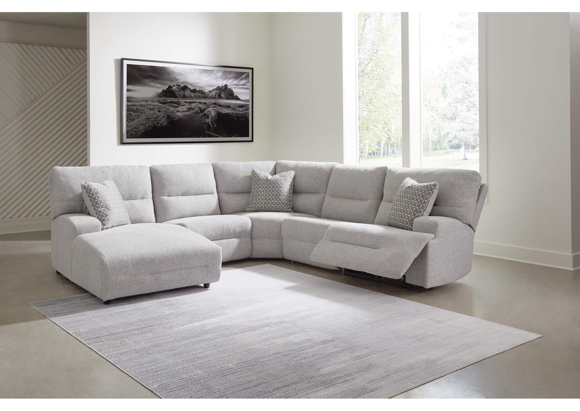 Acklen Place 5-Piece Power Reclining Sectional with Chaise image 1