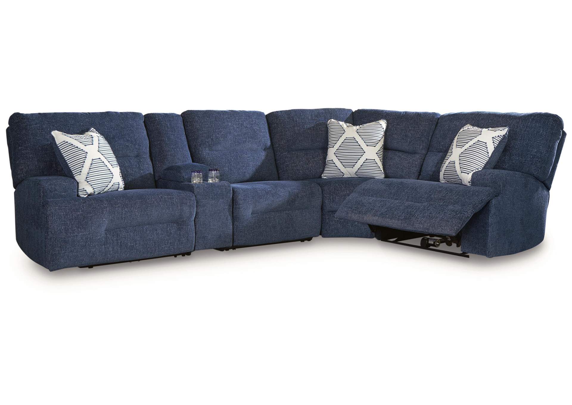 Acklen Place 5-Piece Power Reclining Sectional with Storage Console image 1