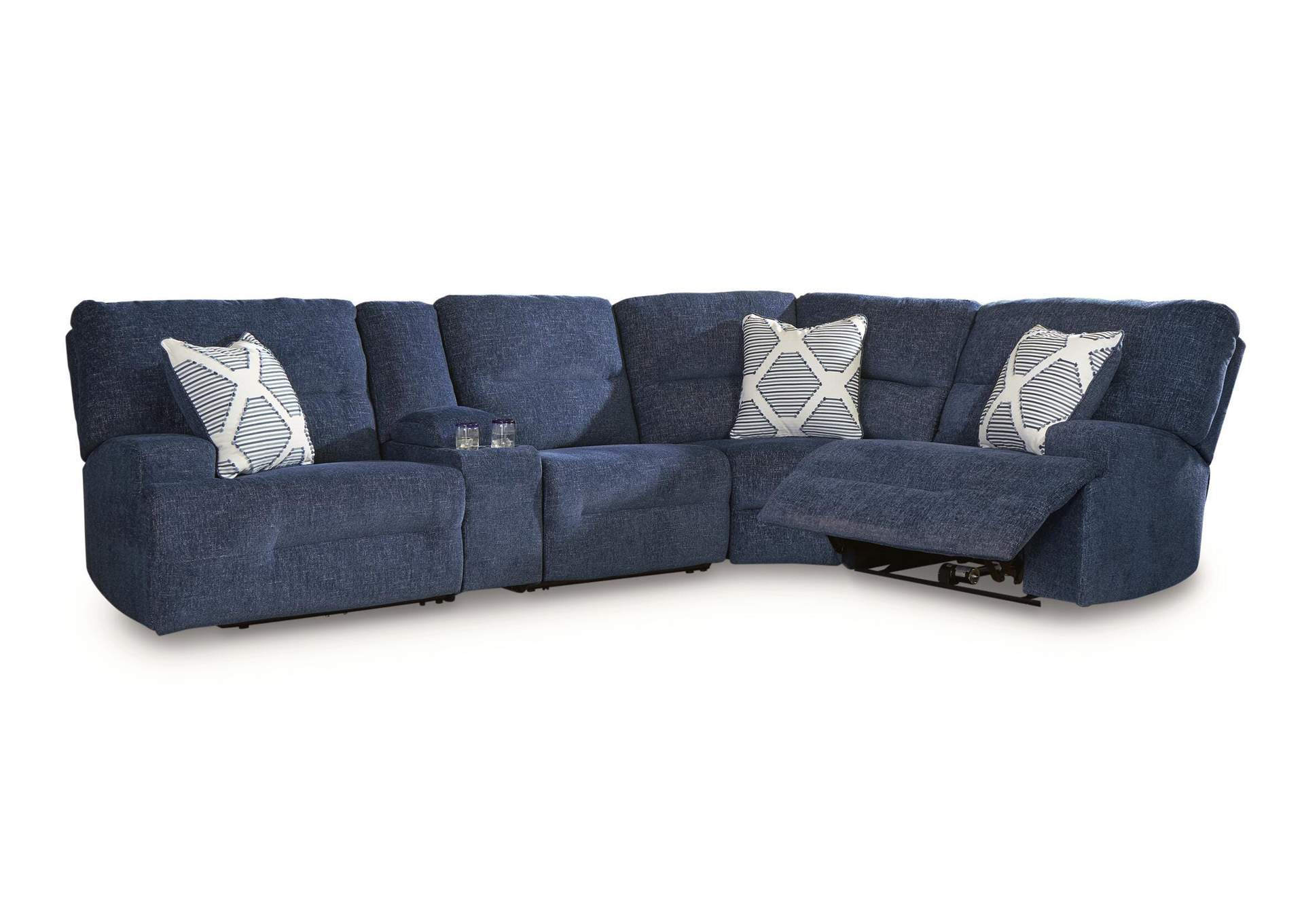 Acklen Place 5-Piece Power Reclining Sectional with Storage Console image 1