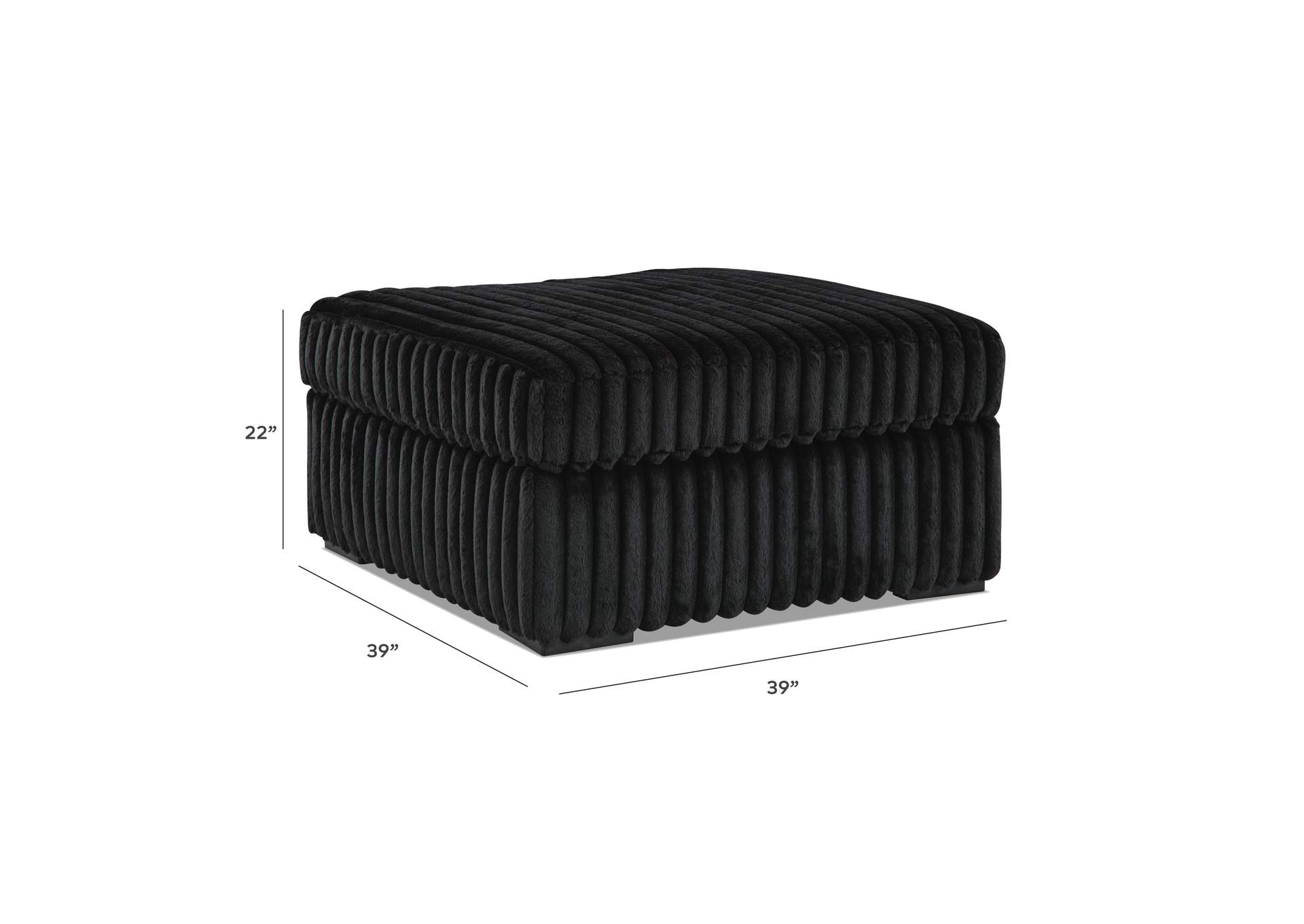 Midnight-Madness Oversized Accent Ottoman image 7